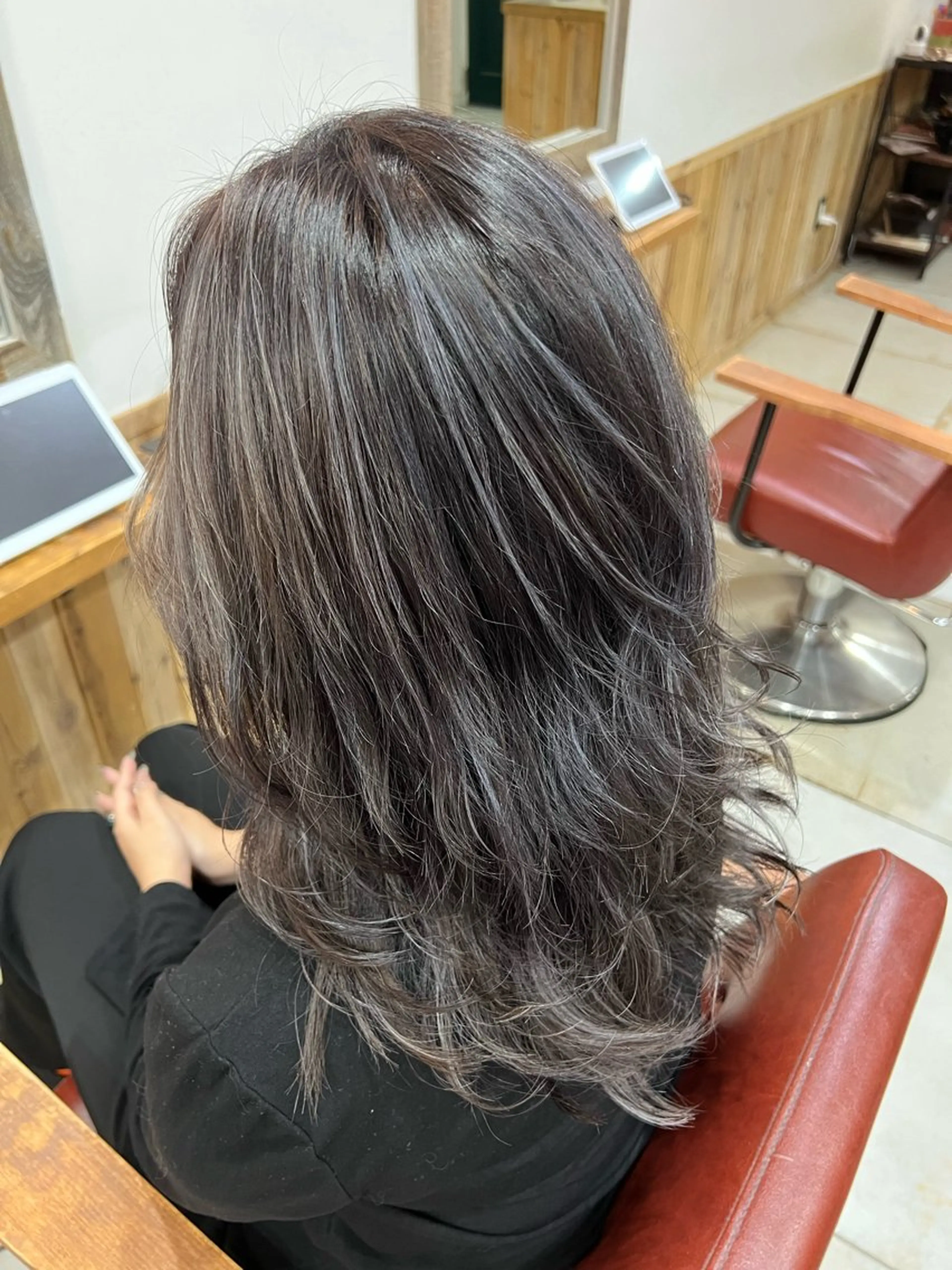 ロング カラー ハイライトカラー ハイライト ヘアカラー 🌈ダブルカラー🌈 💚みやのしんじ💚のヘアスタイル