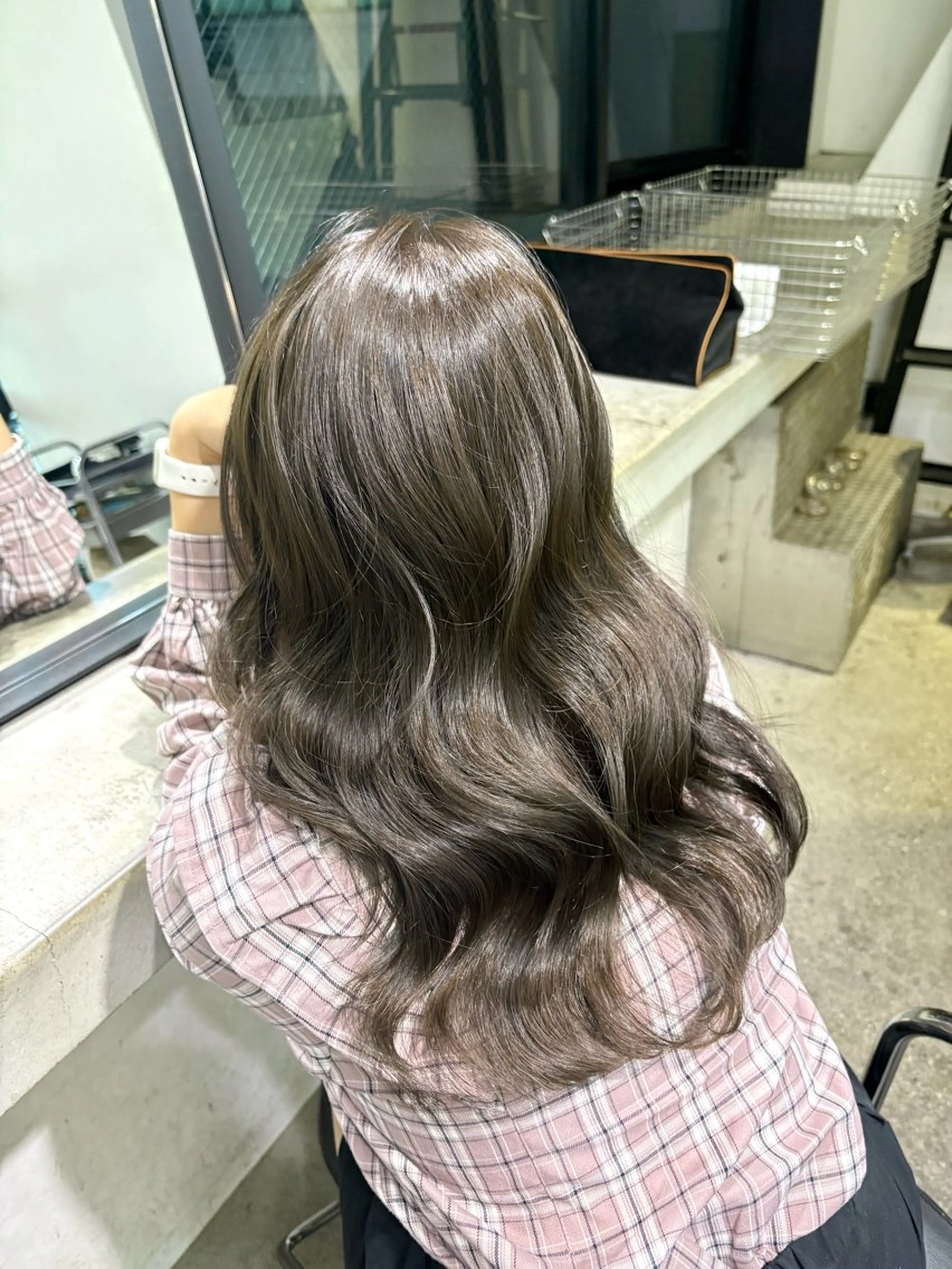 セミロング カラー そ にのヘアスタイル