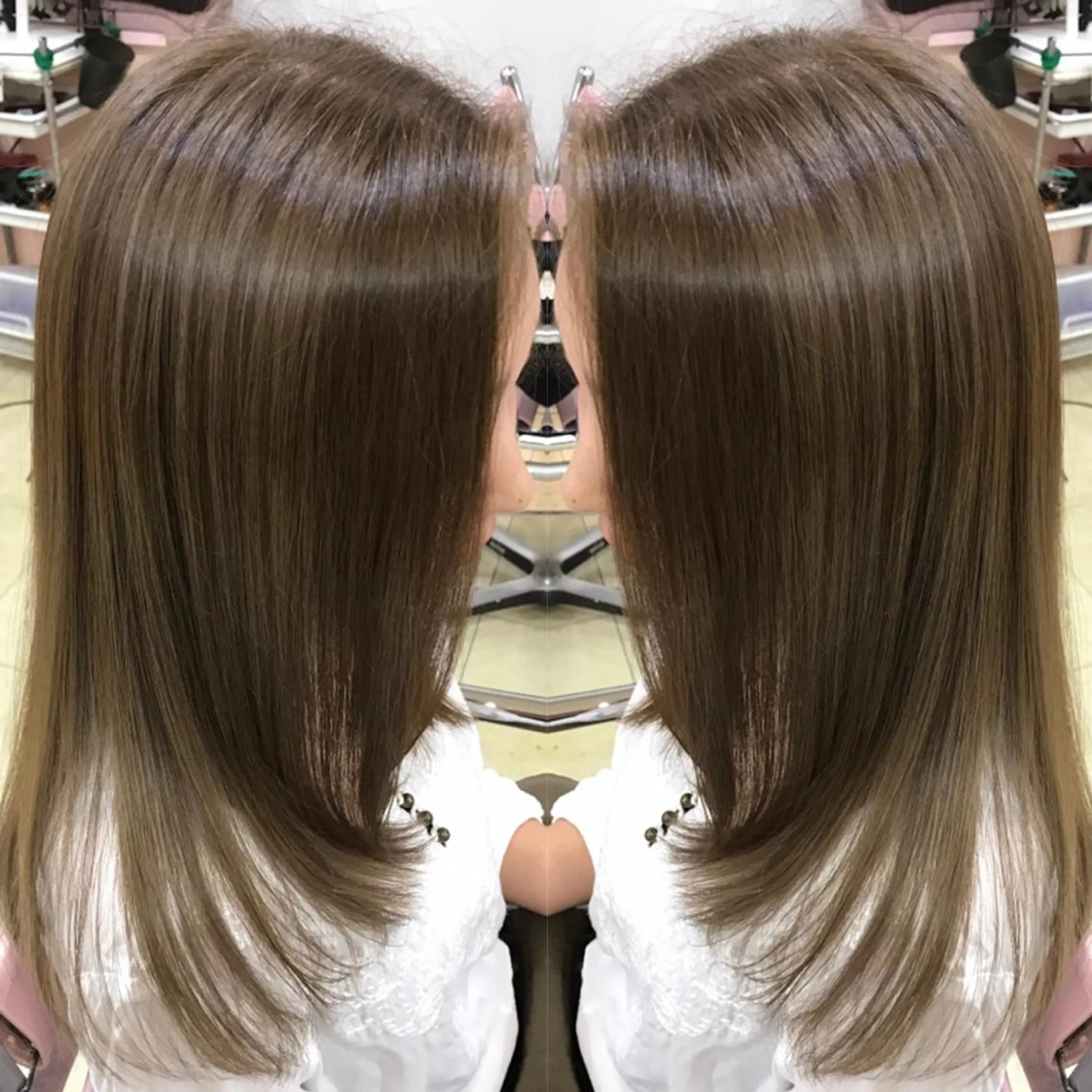 【🌈極上🉐カラープラン🎨】TOKIOトリートメント+透明感ケアカラー💐7500円#艶髪#韓国#ヘアカラー#限定の写真