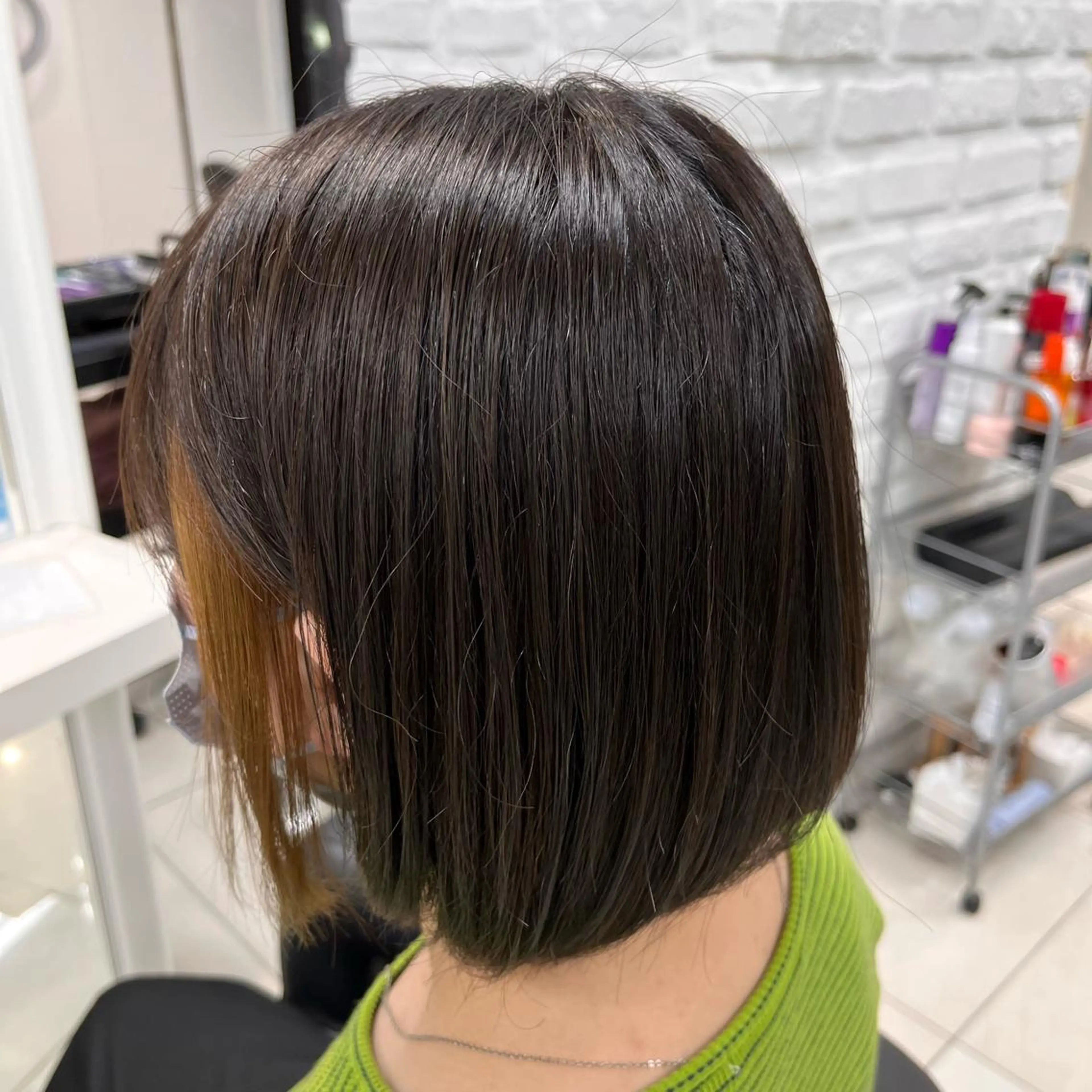 ショート カラー ブリーチ 透明感カラー イヤリングカラー イルミナカラー 髪質改善 カット ヘアカラー トリートメント 【メンズ縮毛矯正/ Ryokaのヘアスタイル