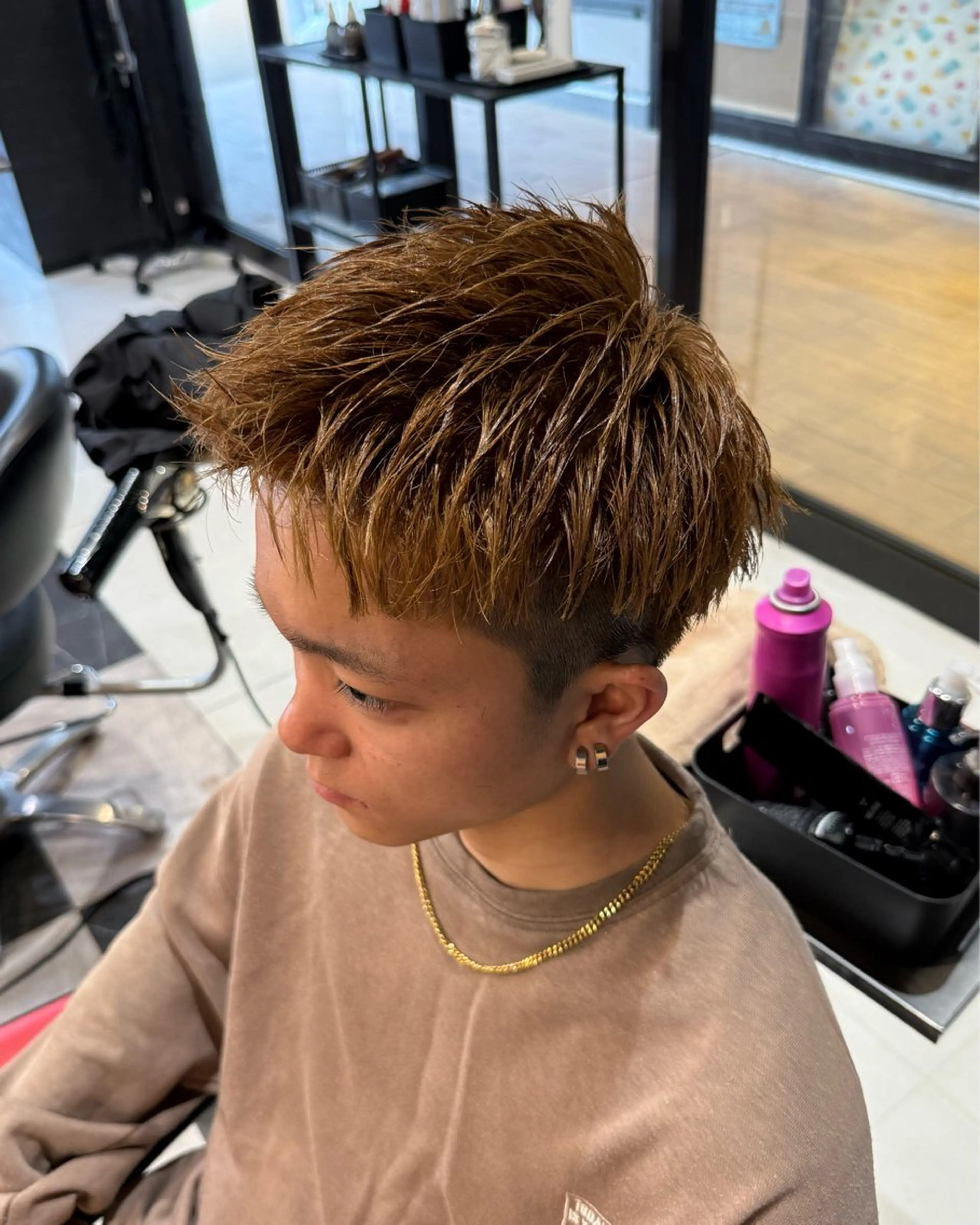 カラー メンズ カット ヘアカラー レディースモデル募集 無料/田中海斗のヘアスタイル