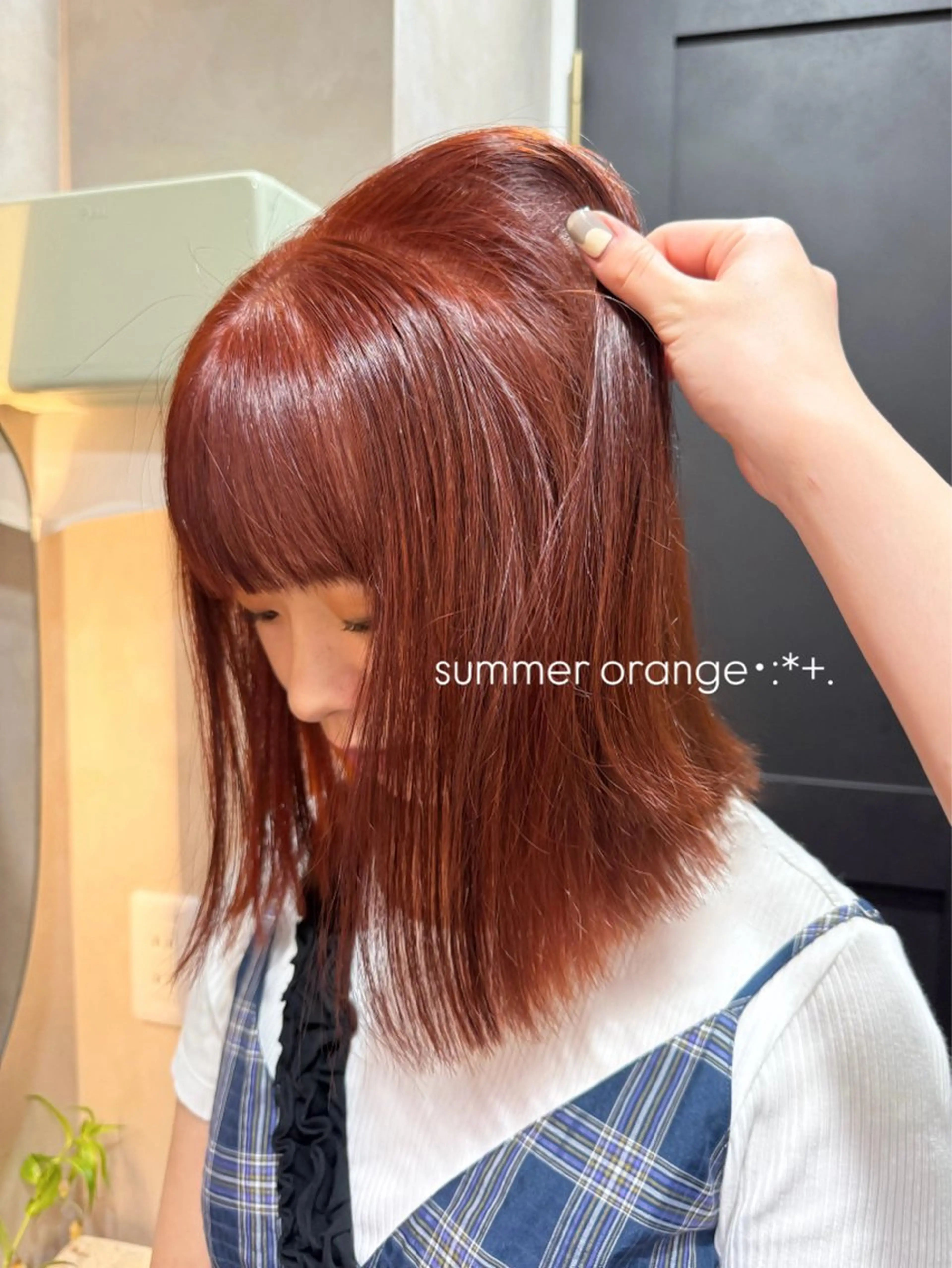 ミディアム カラー ヘアカラー トリートメント ヘッドスパ 松本優香/ボブ/ダ ブルカラー/髪質改善のヘアスタイル