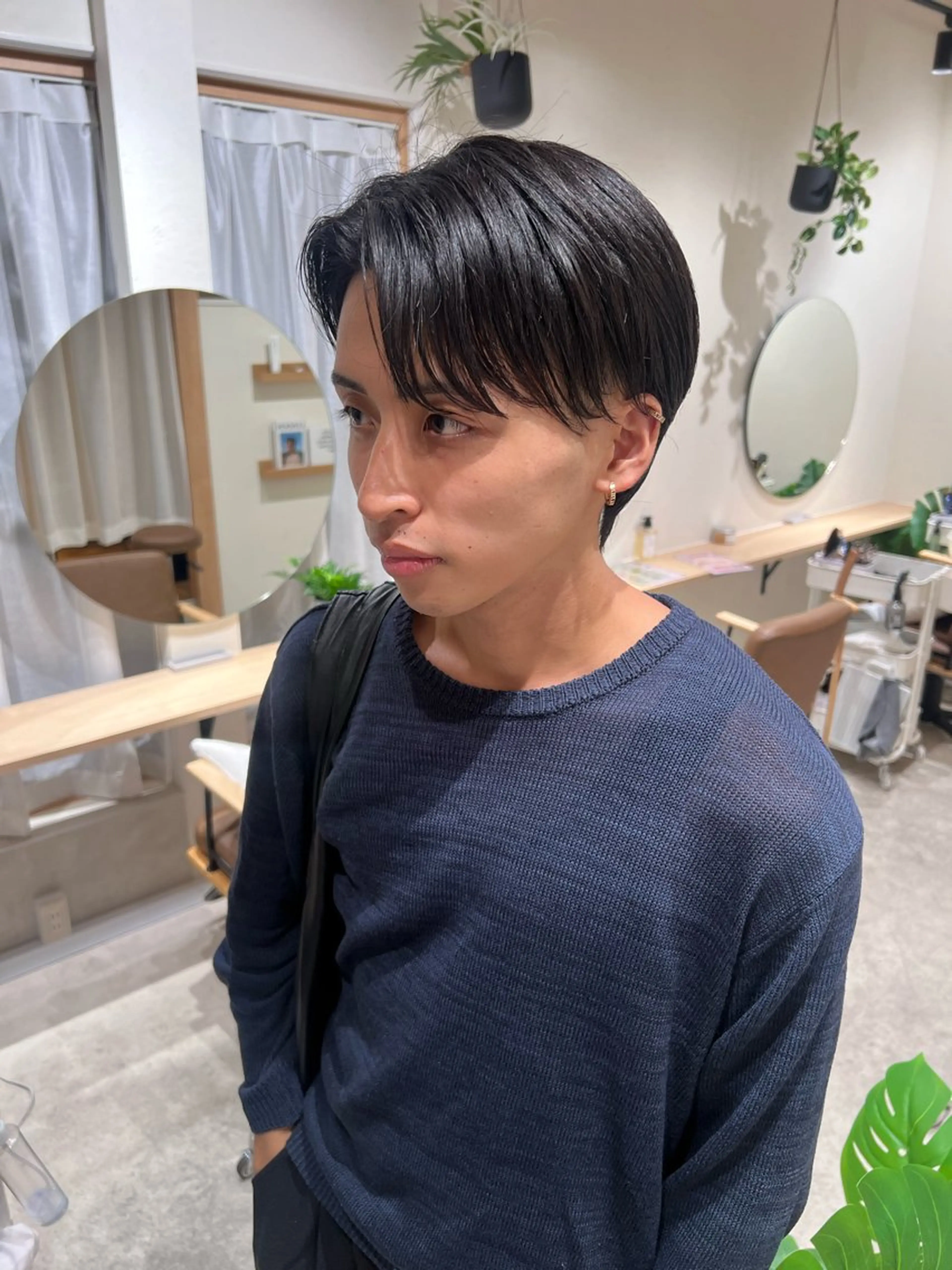 メンズ 縮毛矯正 Day .1のヘアスタイル