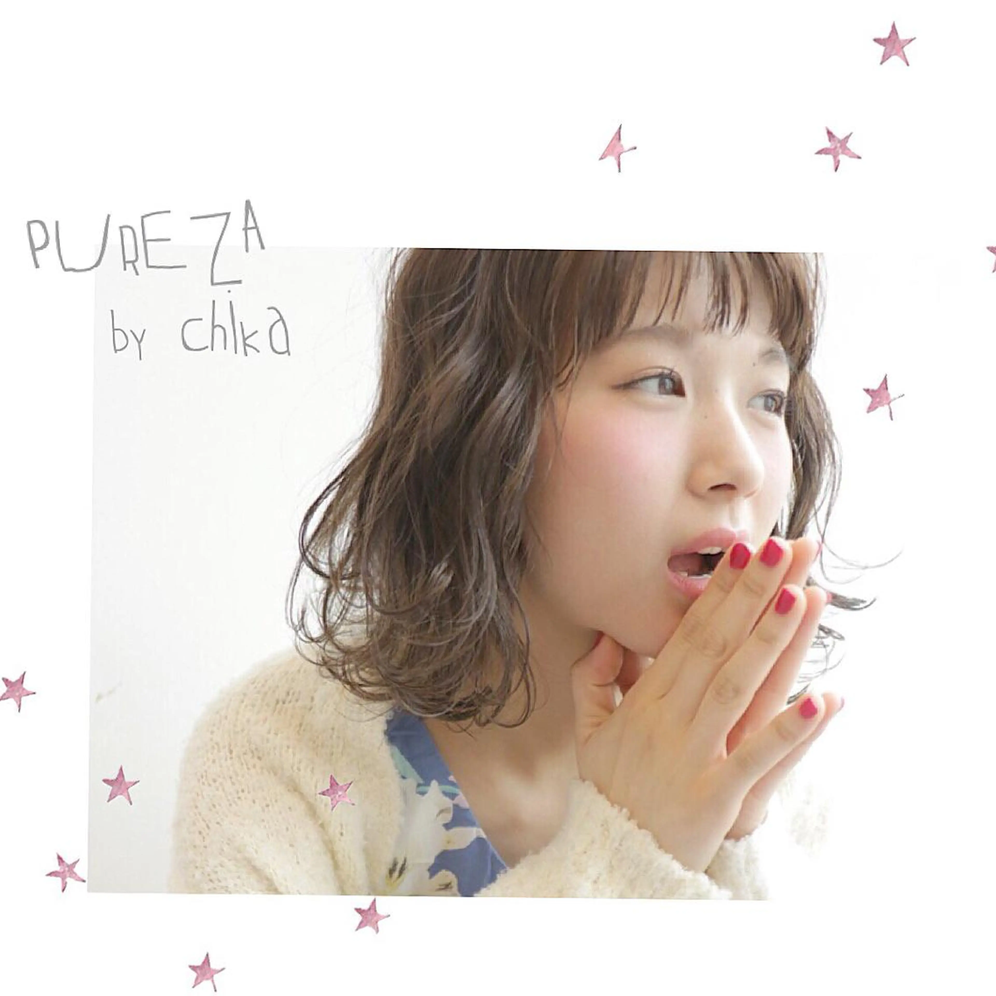 ミディアム 市川 千夏のヘアスタイル