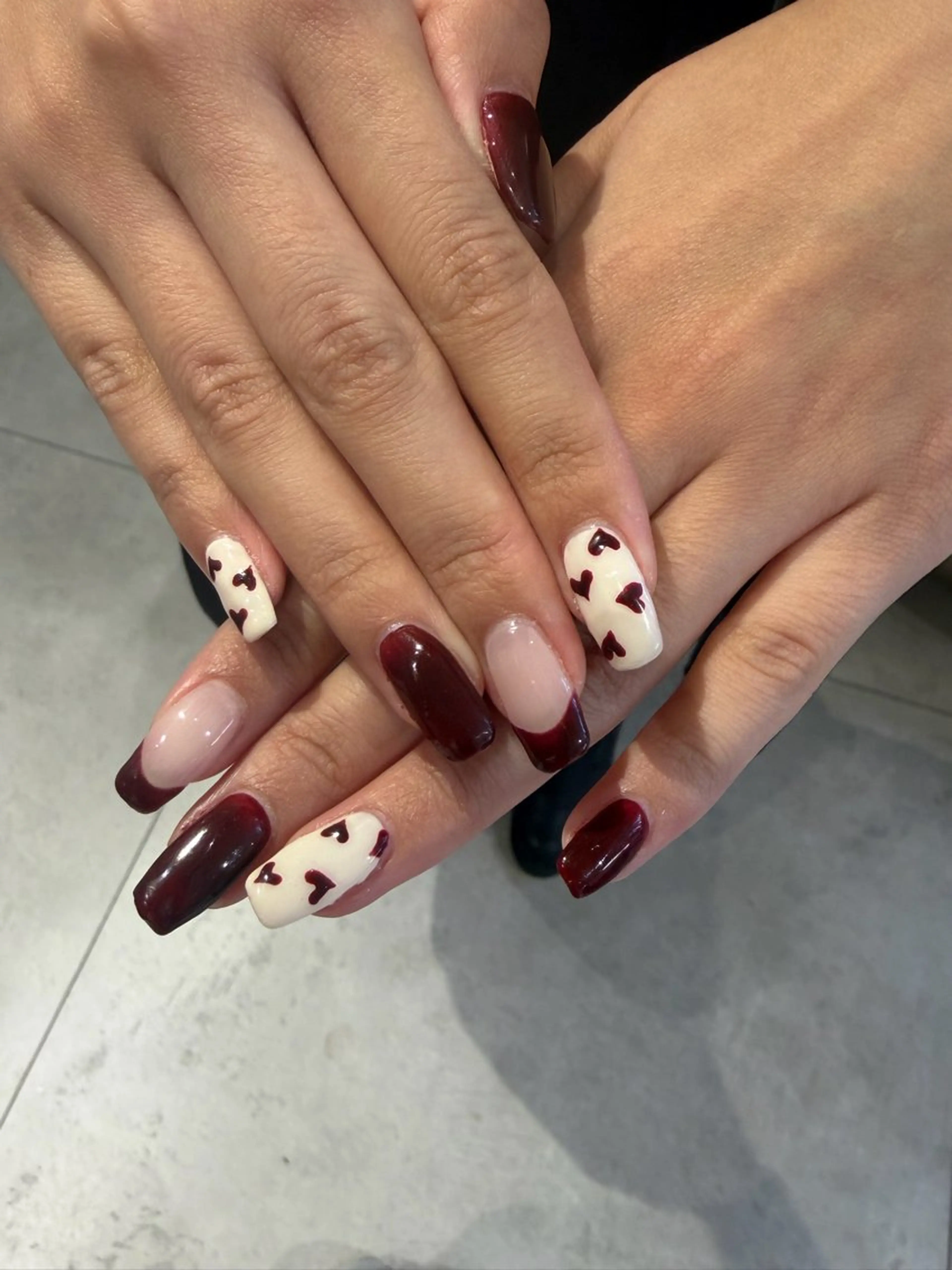 ネイル ハンドネイル ハンドケア デザイン/ハッシュ レイヤー/senaのヘアスタイル