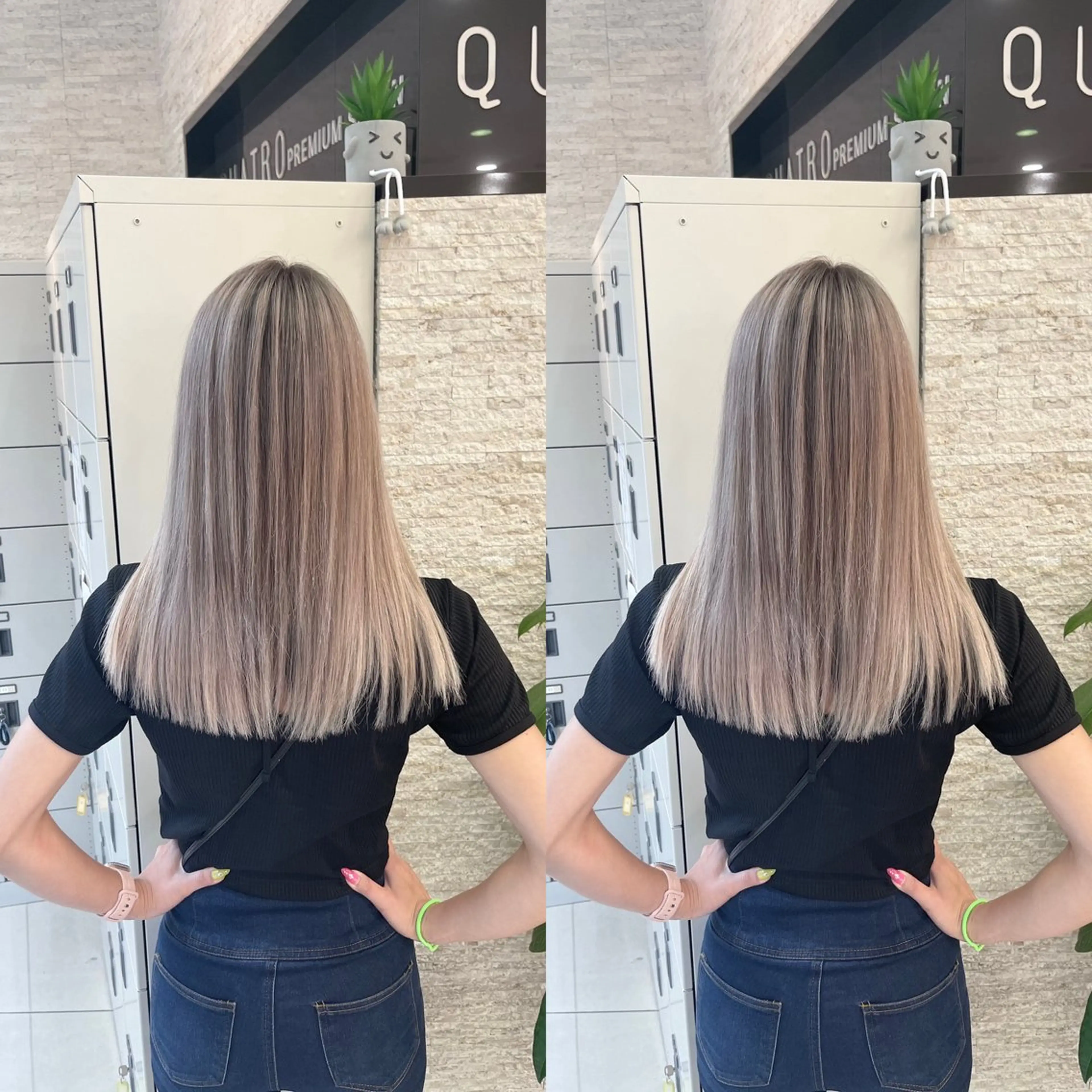 ロング ヘアカラー Y Uのヘアスタイル