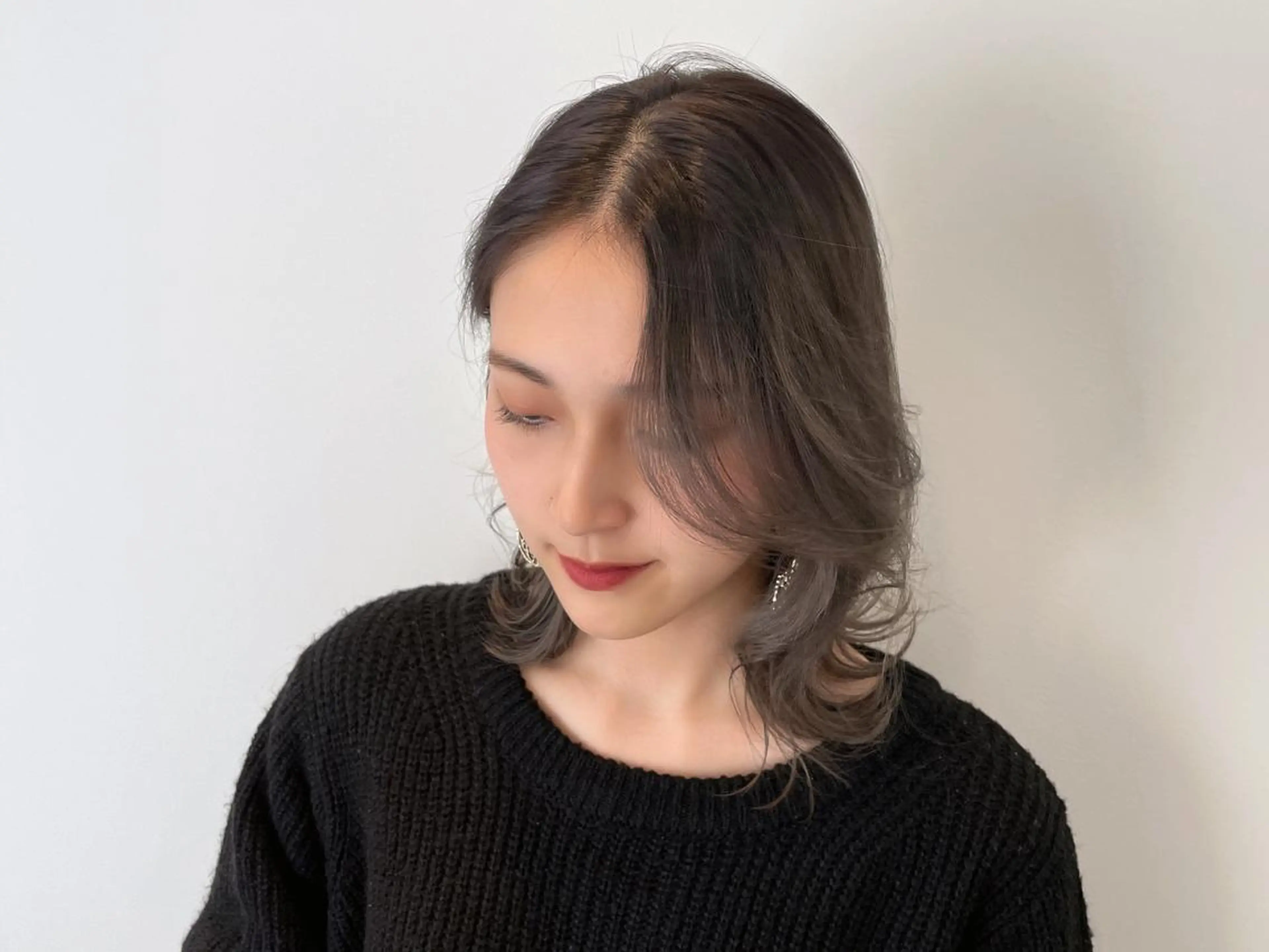 ミディアム カラー カット ヘアカラー トリートメント 髪質改善特化 🫧松野力也のヘアスタイル