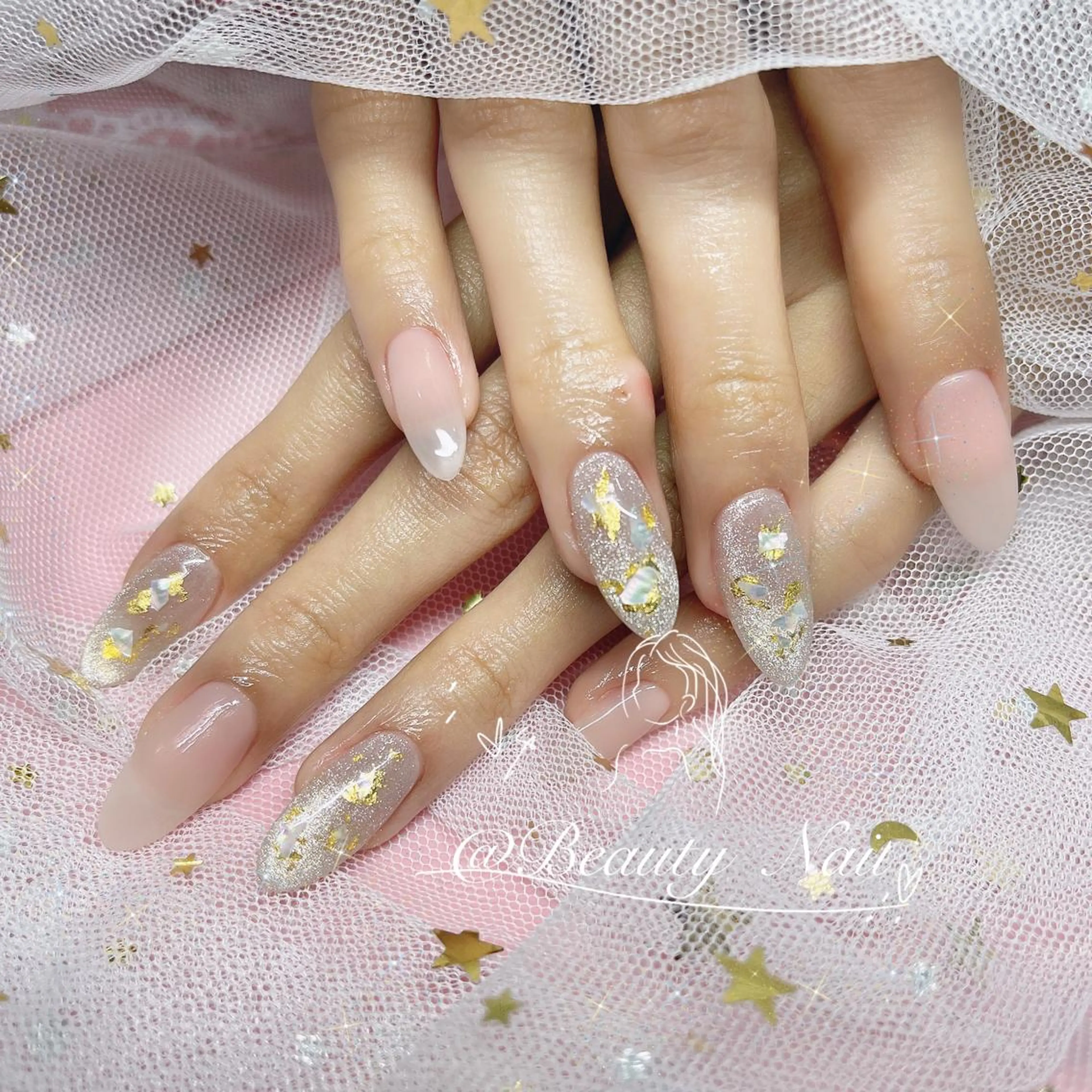 ネイル 長さ出し Moonstone Salon所属・Moonstone Salonのネイルデザイン