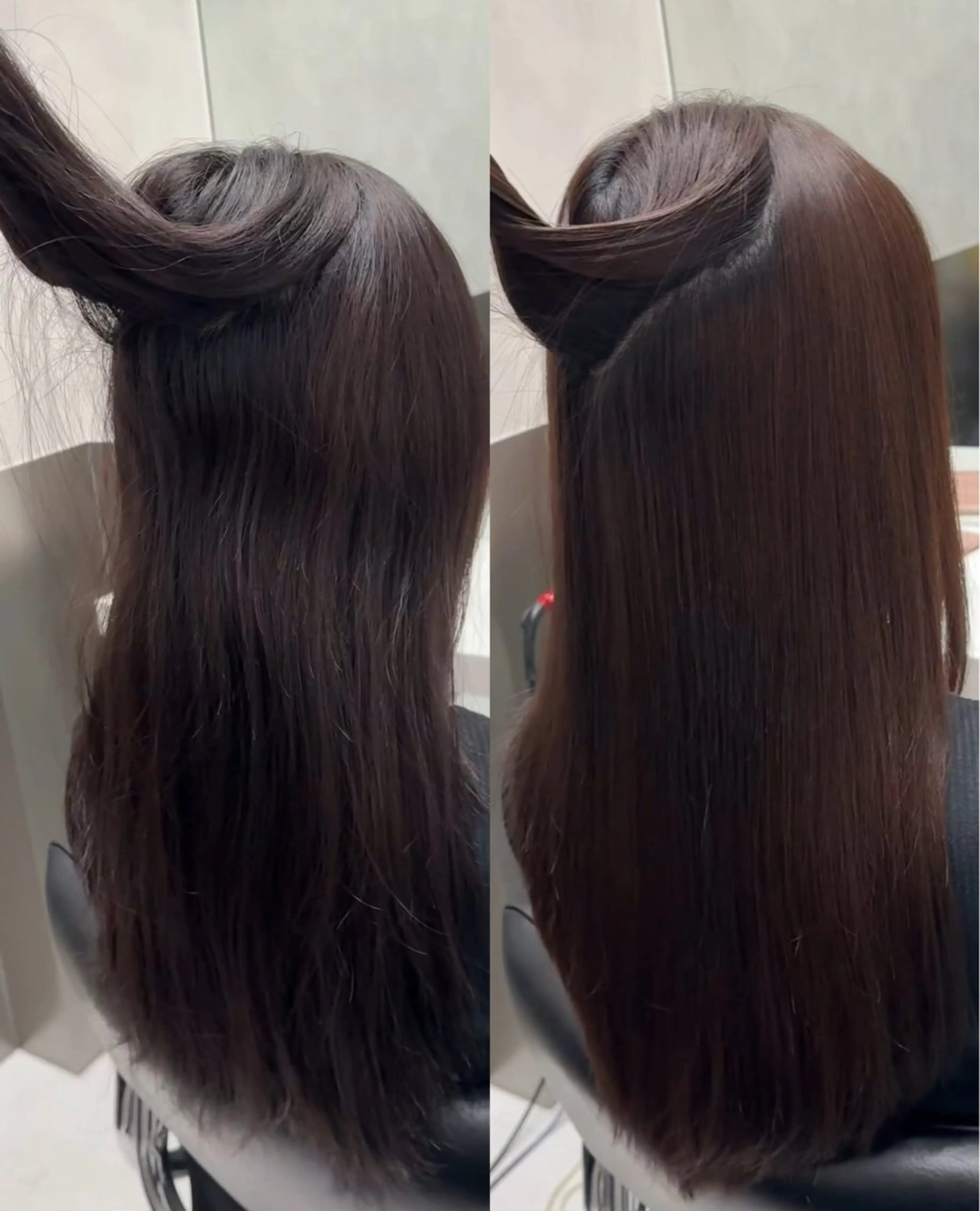 ロング 縮毛矯正 トリートメント 縮毛矯正クロスパーマ 益子達也のヘアスタイル