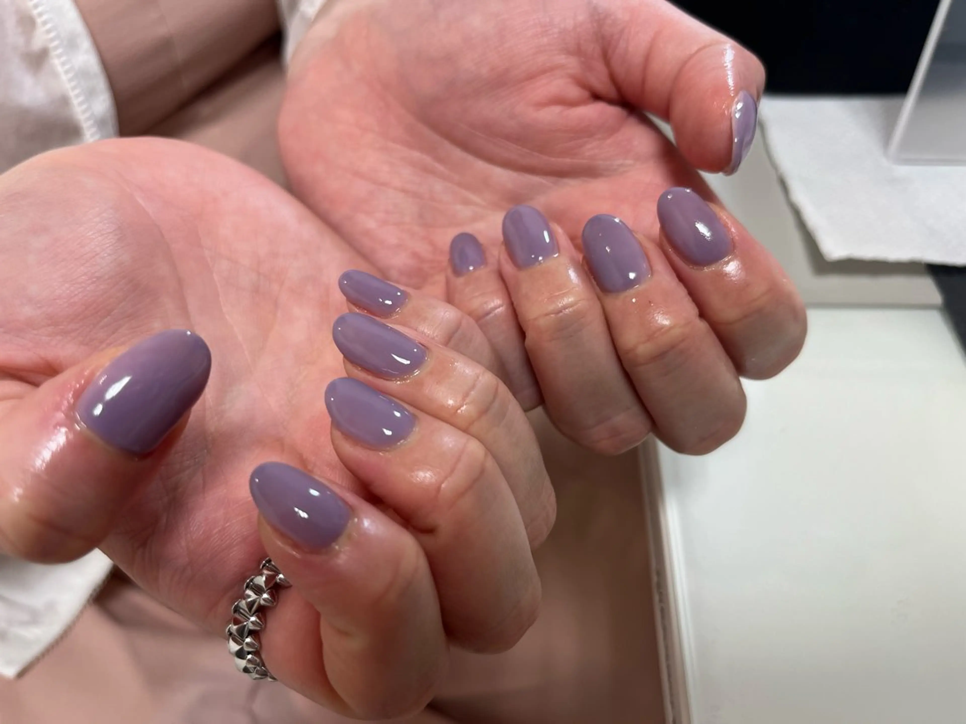 ネイル ワンカラーネイル favori 金山 森岡のネイルデザイン