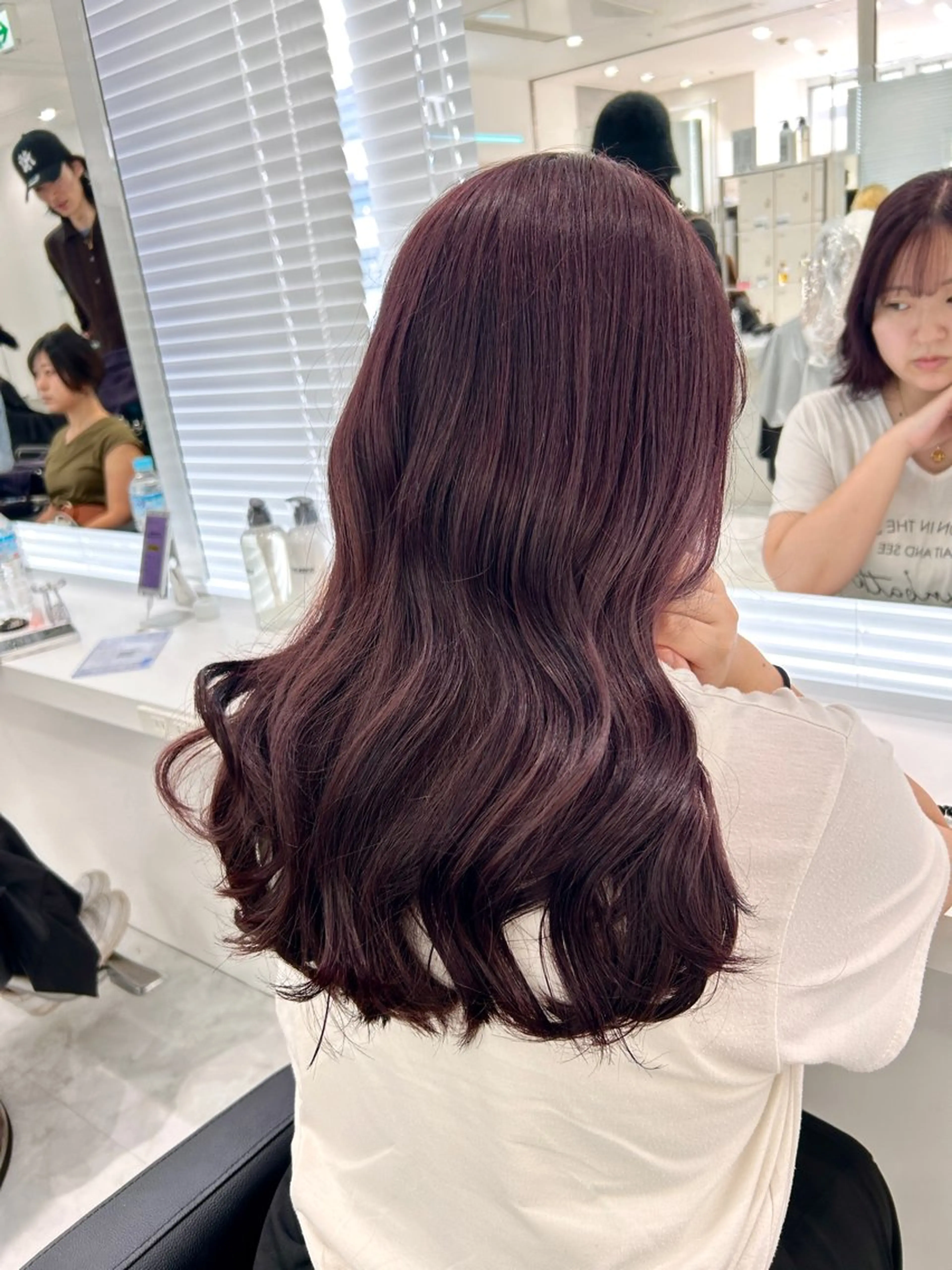 セミロング カラー カット ヘアカラー トリートメント SHIKI押上 ハラサワアヤカのヘアスタイル