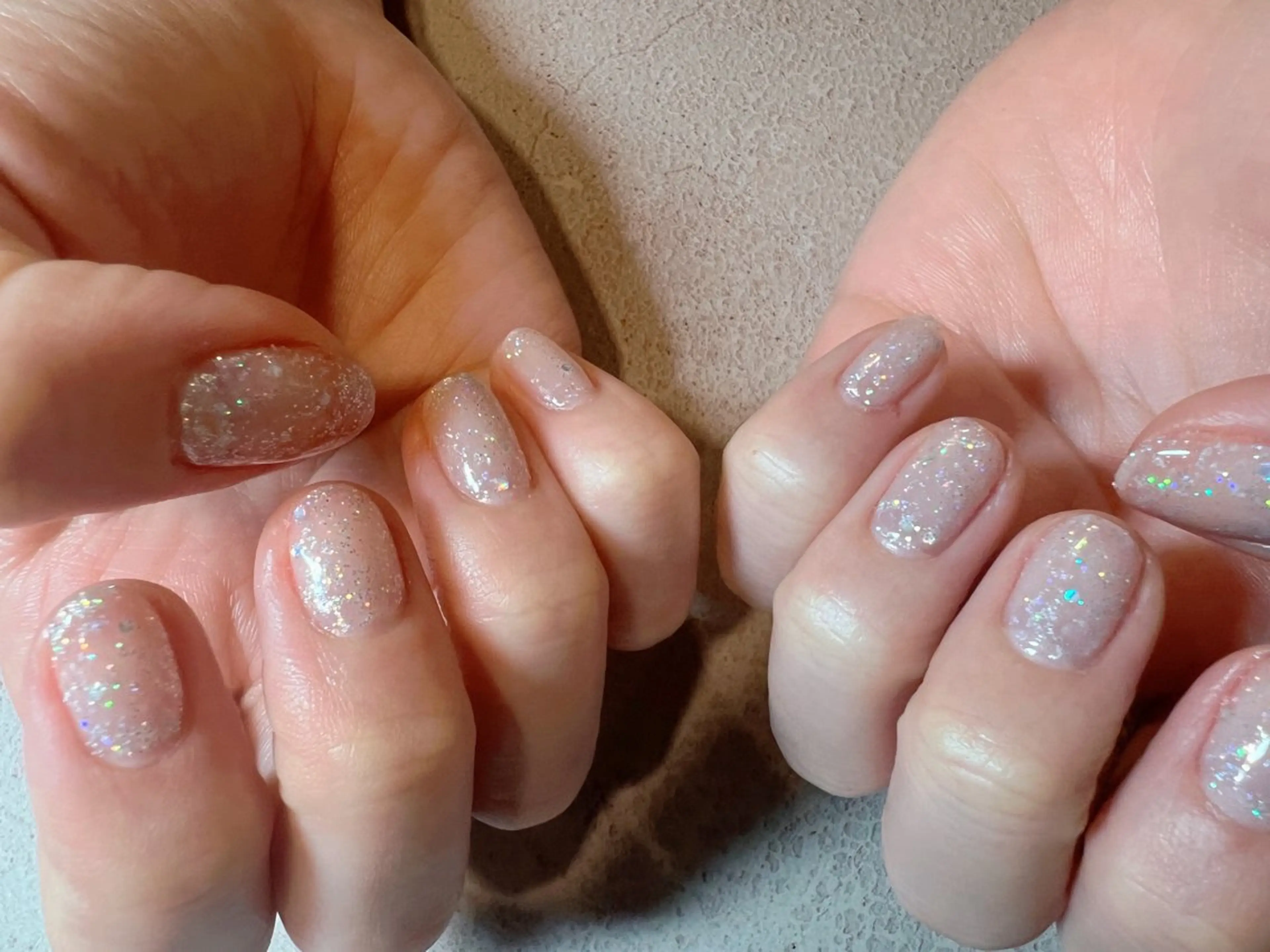 ネイル ラメ(グリッター) ワンカラーネイル Ｋｏｒｏｒ🌷 コロールのネイルデザイン