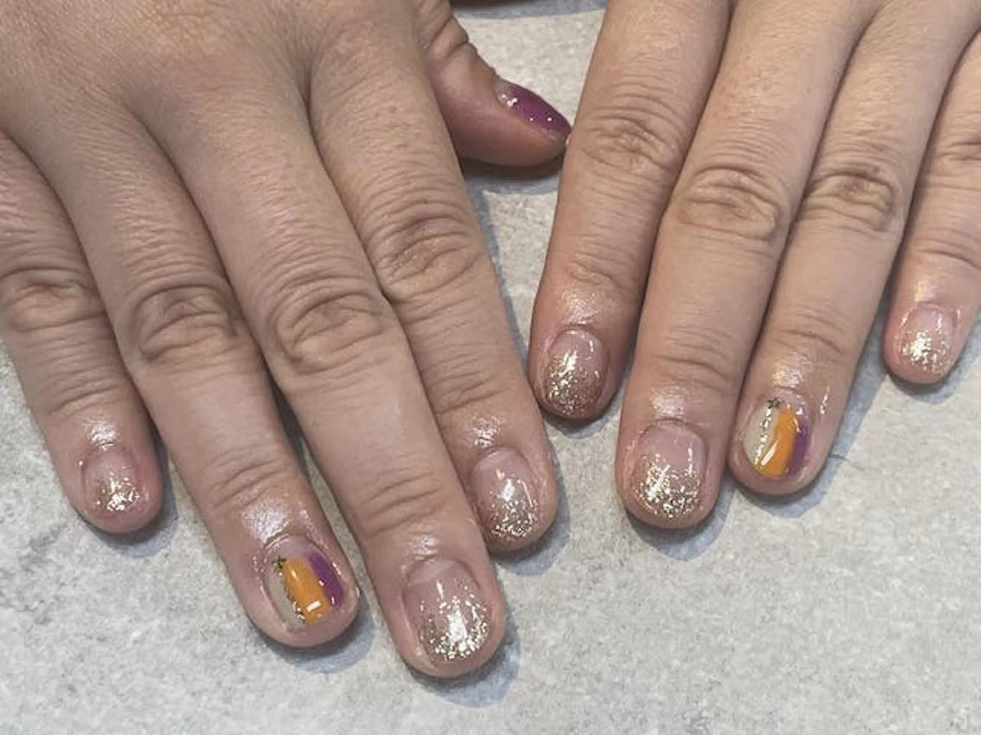 ネイル フットネイル フレンチネイル グラデーション キラキラネイル 韓国ネイル ハンドネイル ハンドケア FASTNAIL PLUS 新宿店のネイルデザイン