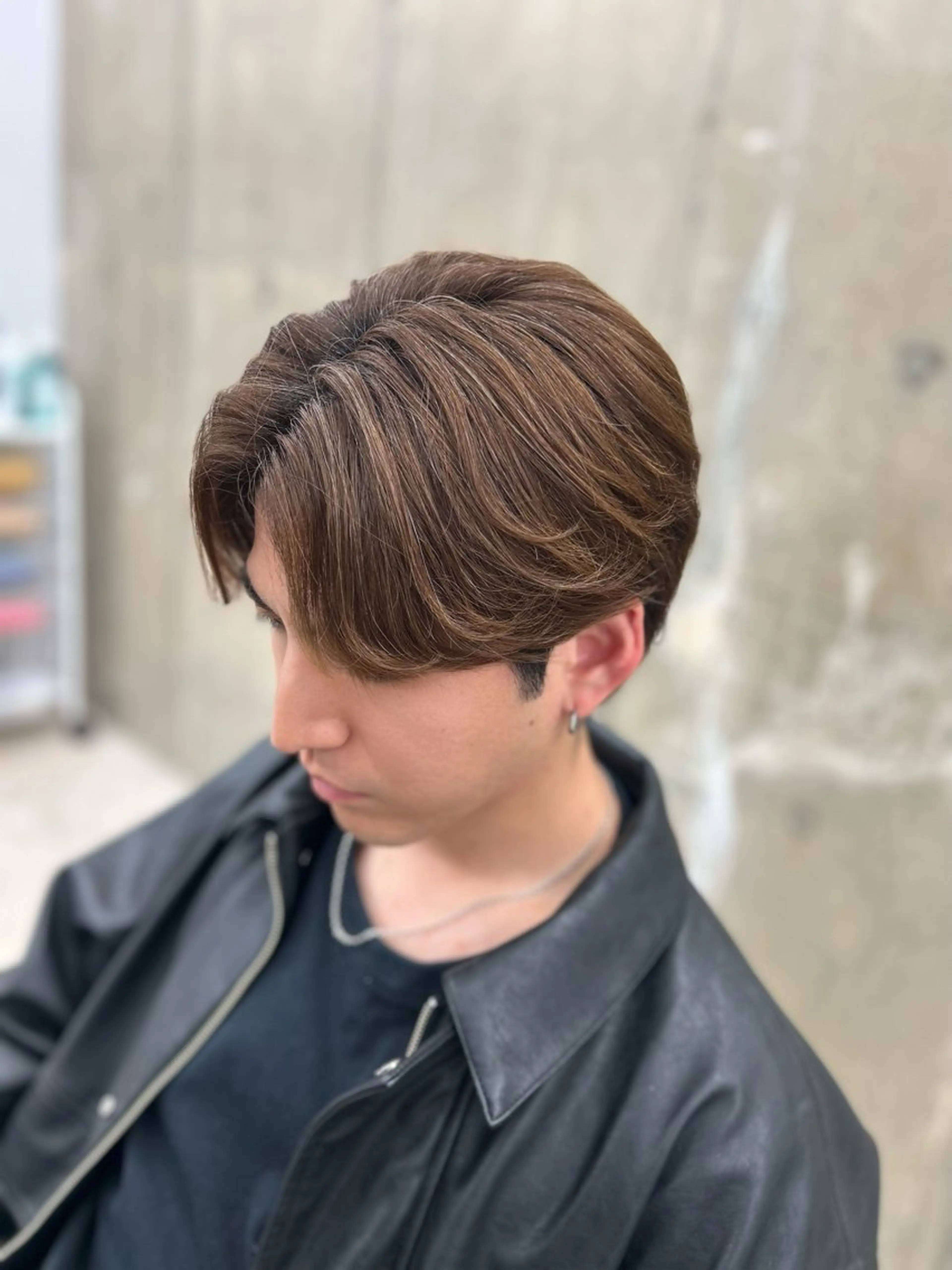 メンズ センターパート 上田 克哉のヘアスタイル