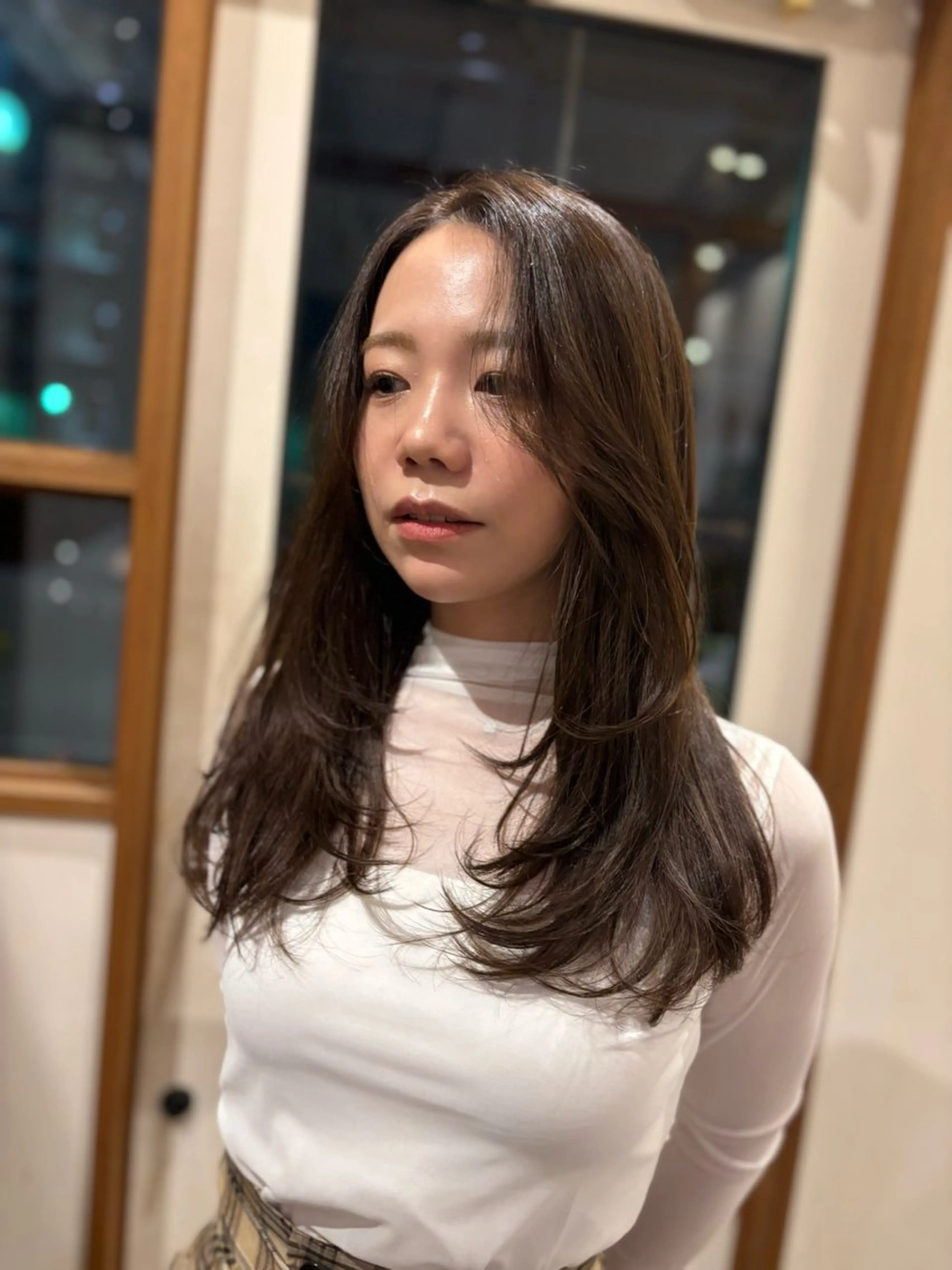 ロング カラー カット ヘアカラー トリートメント ENIF ヤマグチアツコのヘアスタイル