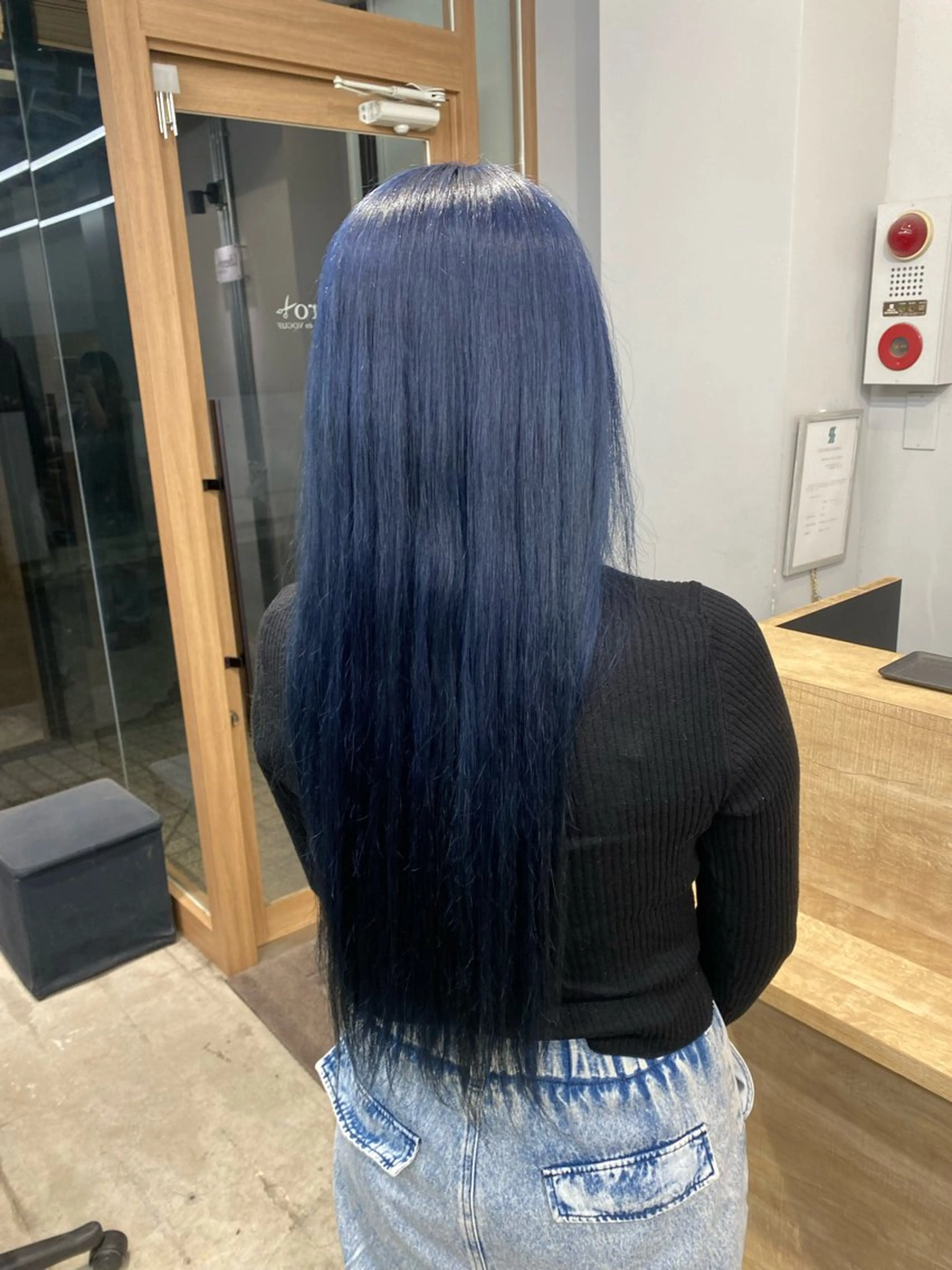 ロング カラー ブルーカラー ネイビーカラー 🐾Libero🐾 柏　KONOMIのヘアスタイル