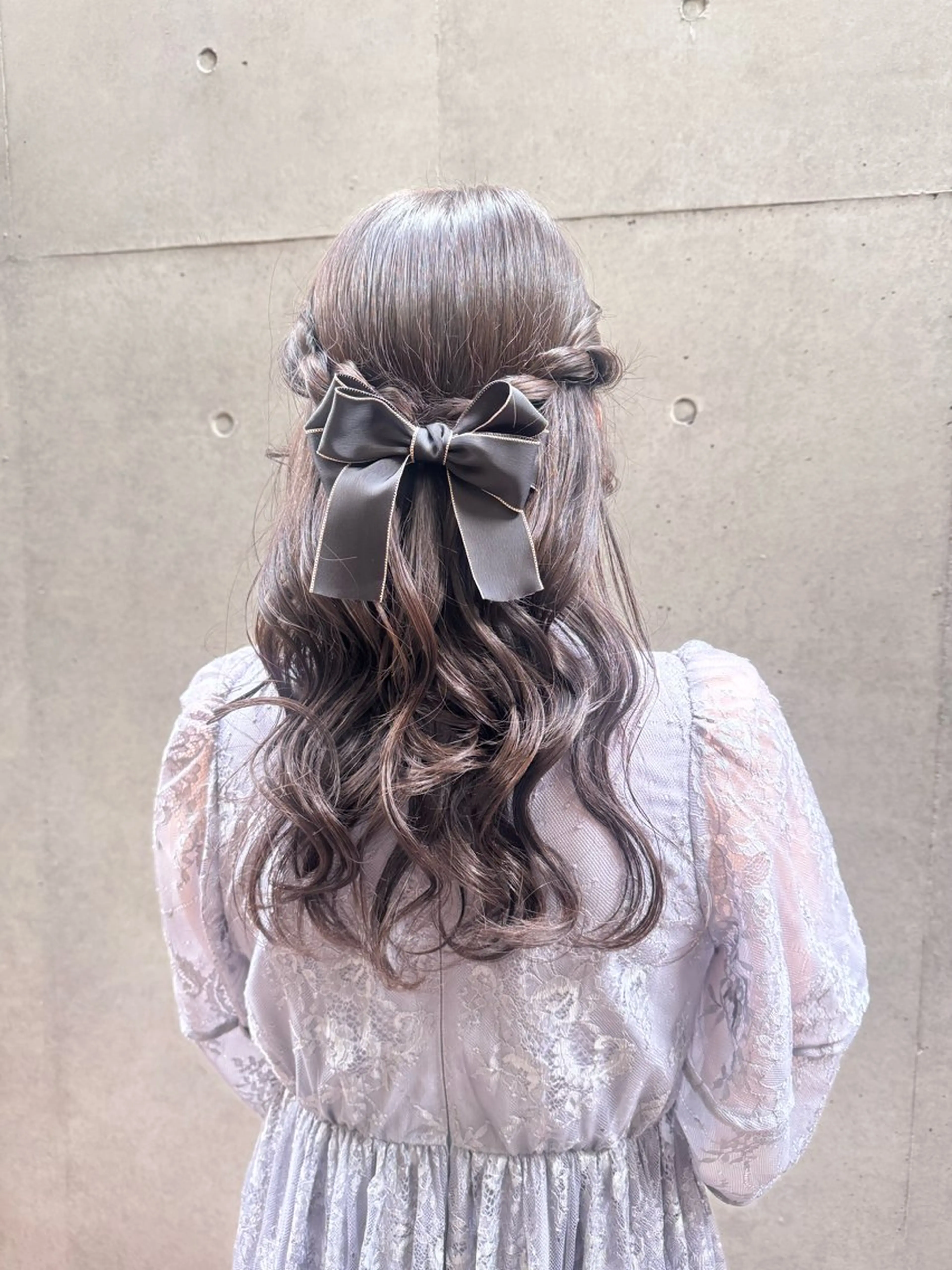 セミロング ヘアアレンジ ヘアセット 🎗️【ヘアセット 美眉】吉川玲🎗️のヘアスタイル