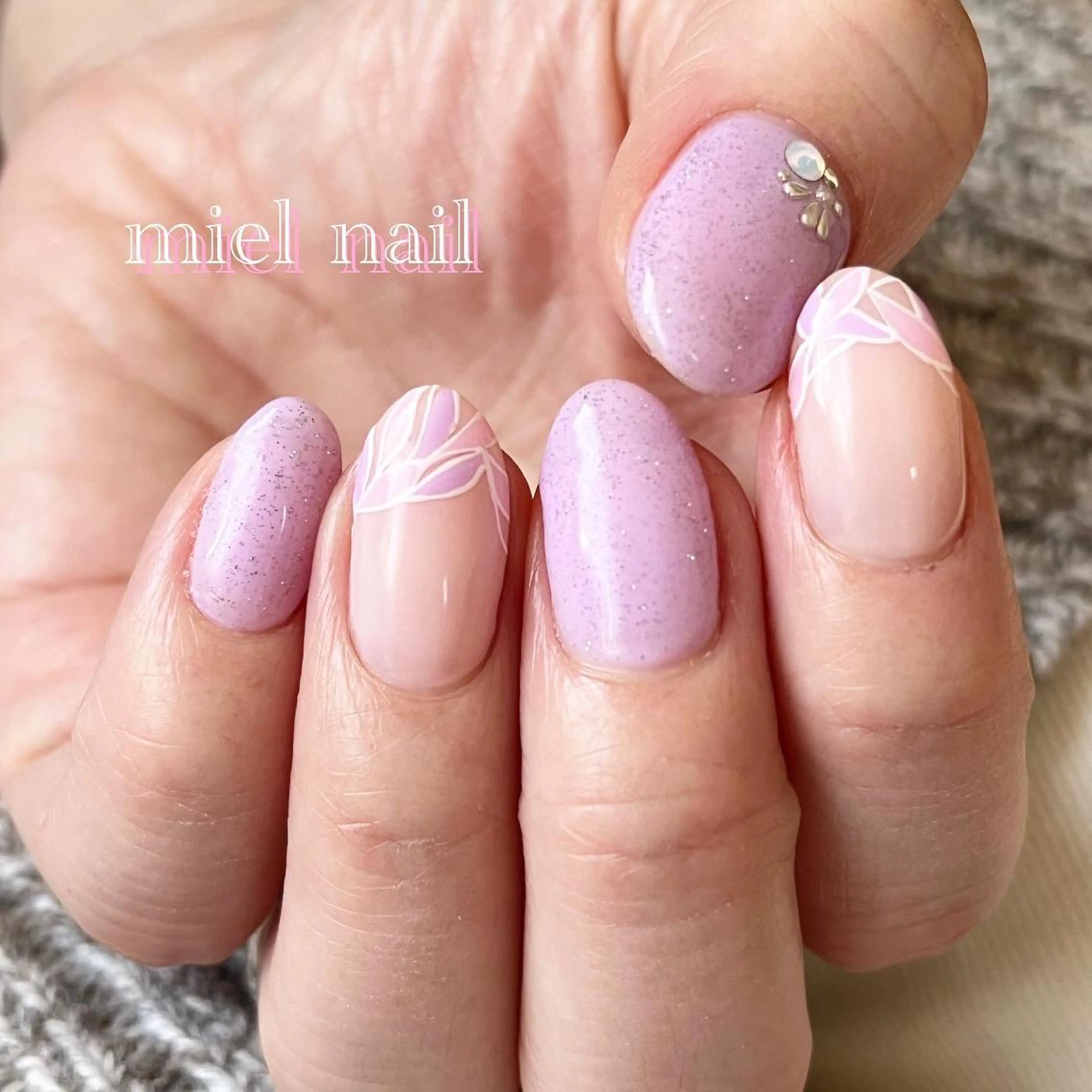 ネイル ピンク 春ネイル ハンドネイル miel nailのネイルデザイン