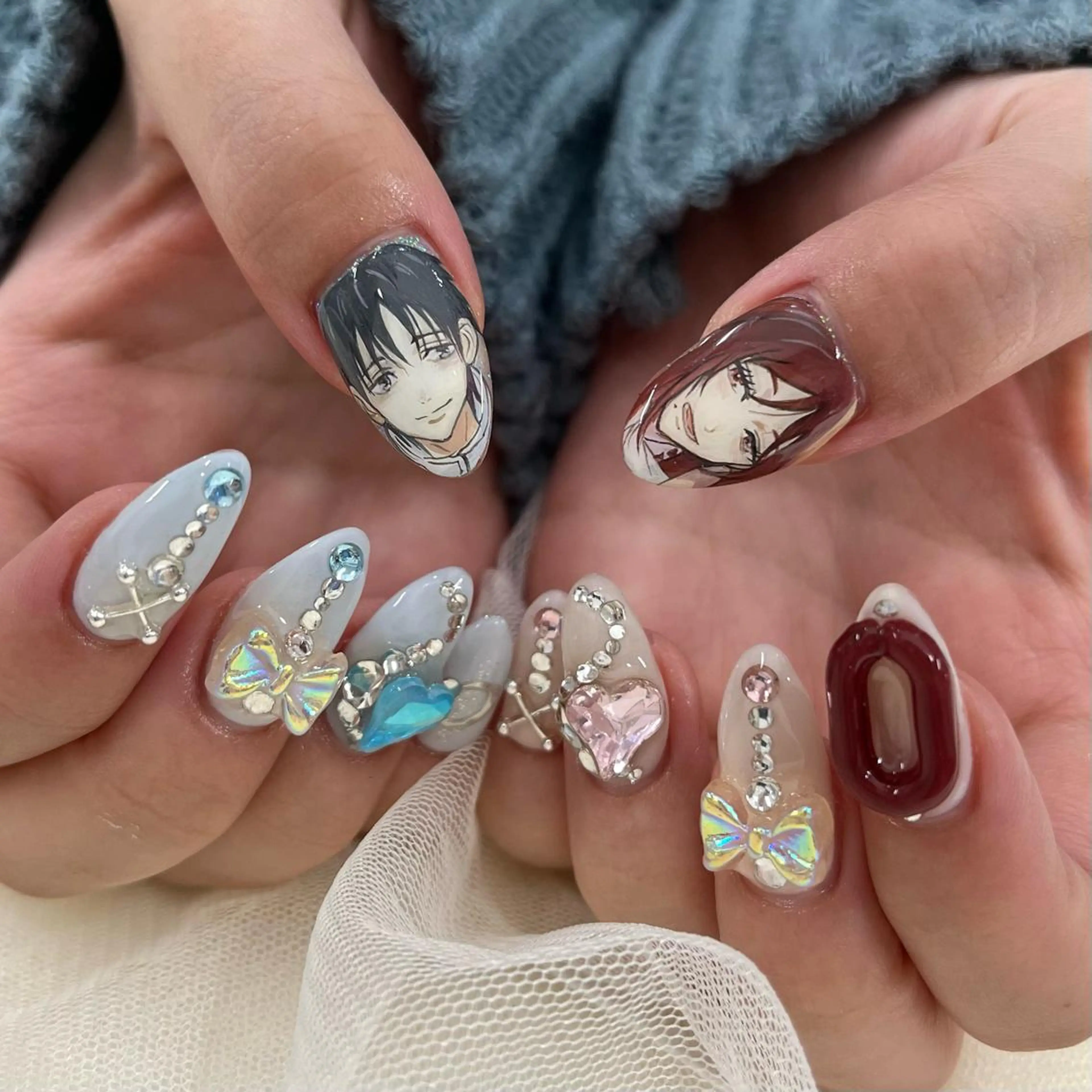 セミロング ハンドネイル 池袋痛ネイル Nok. 渡辺のネイルデザイン