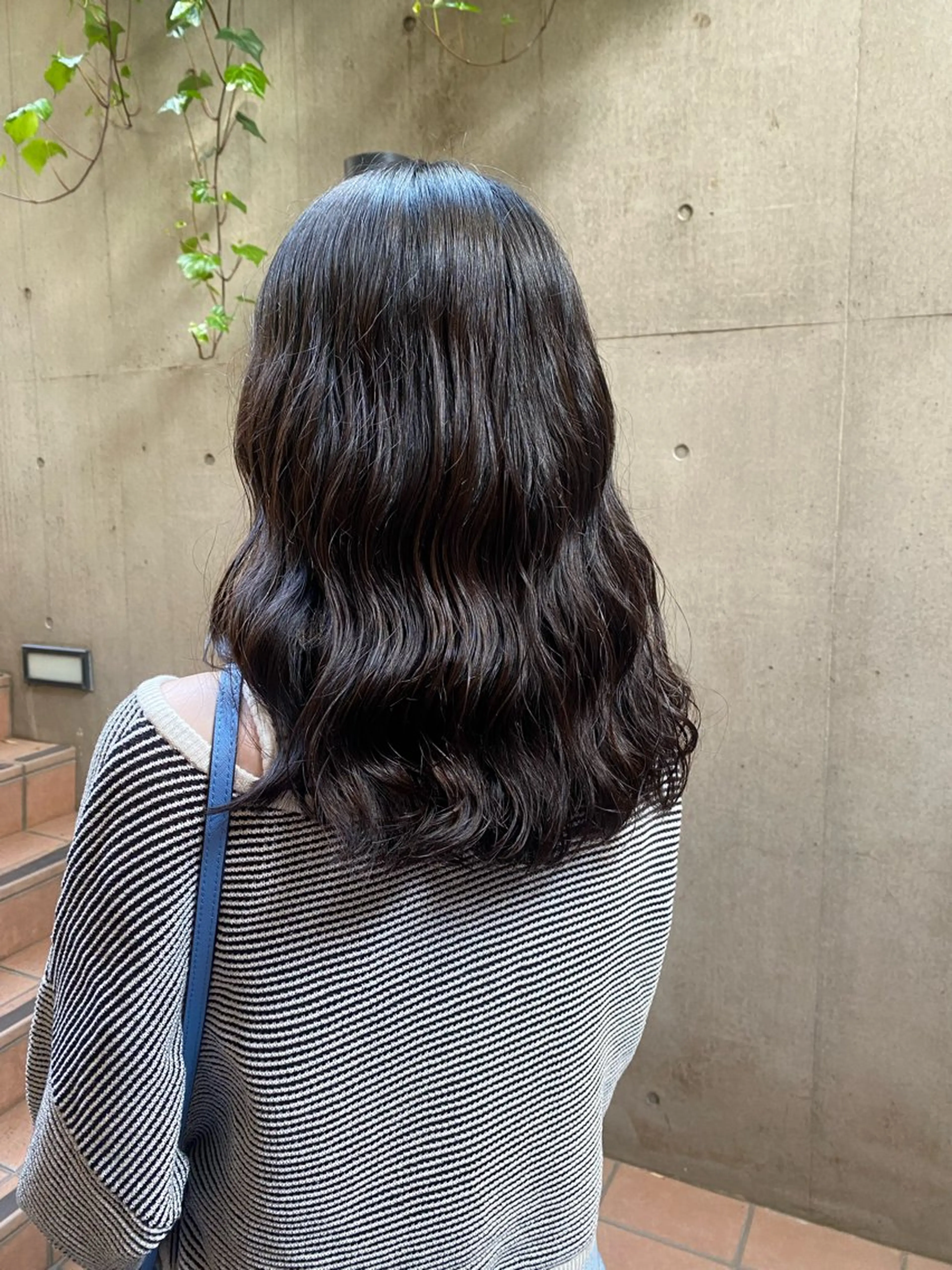 セミロング カット パーマ トリートメント 大人可愛い♡コテ巻き パーマ🌼杉田 萌恵のヘアスタイル