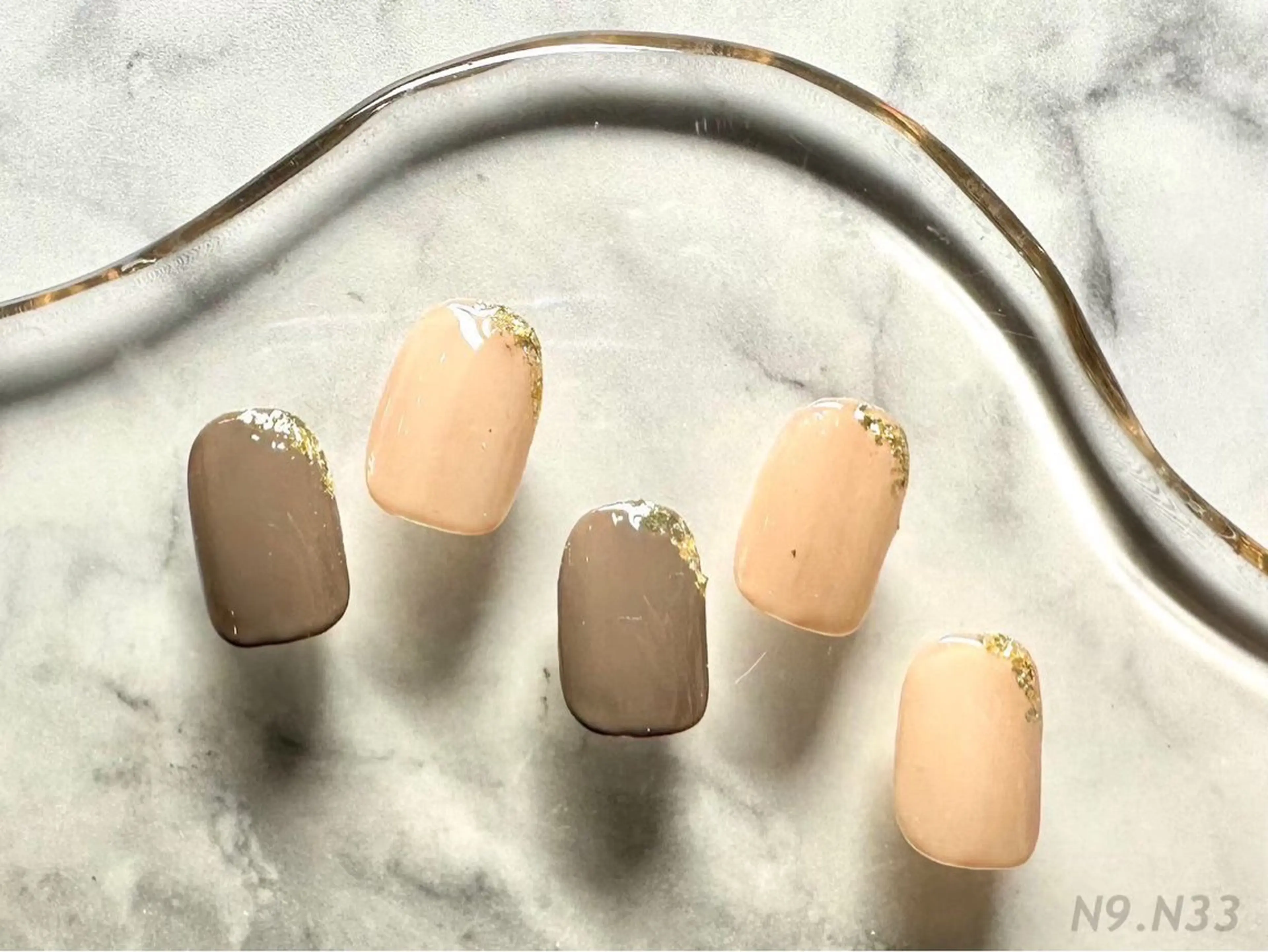 ネイル シンプルネイル 岡矢joieange 心斎橋店のネイルデザイン