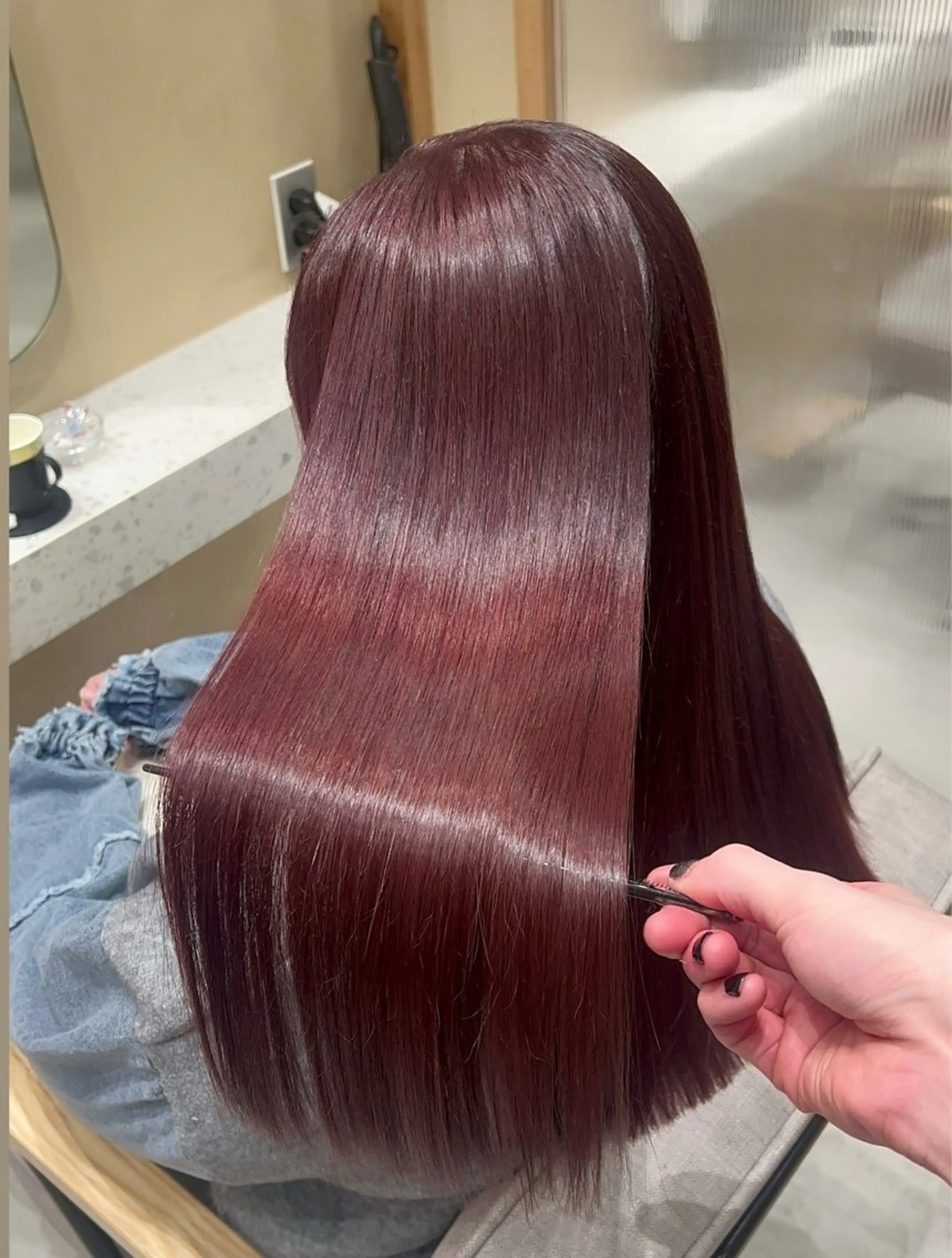 ❣️ ダメージケア重視❣️ヒアルロン酸in艶カラー+TOKIO超音波TR【カットなし】の写真