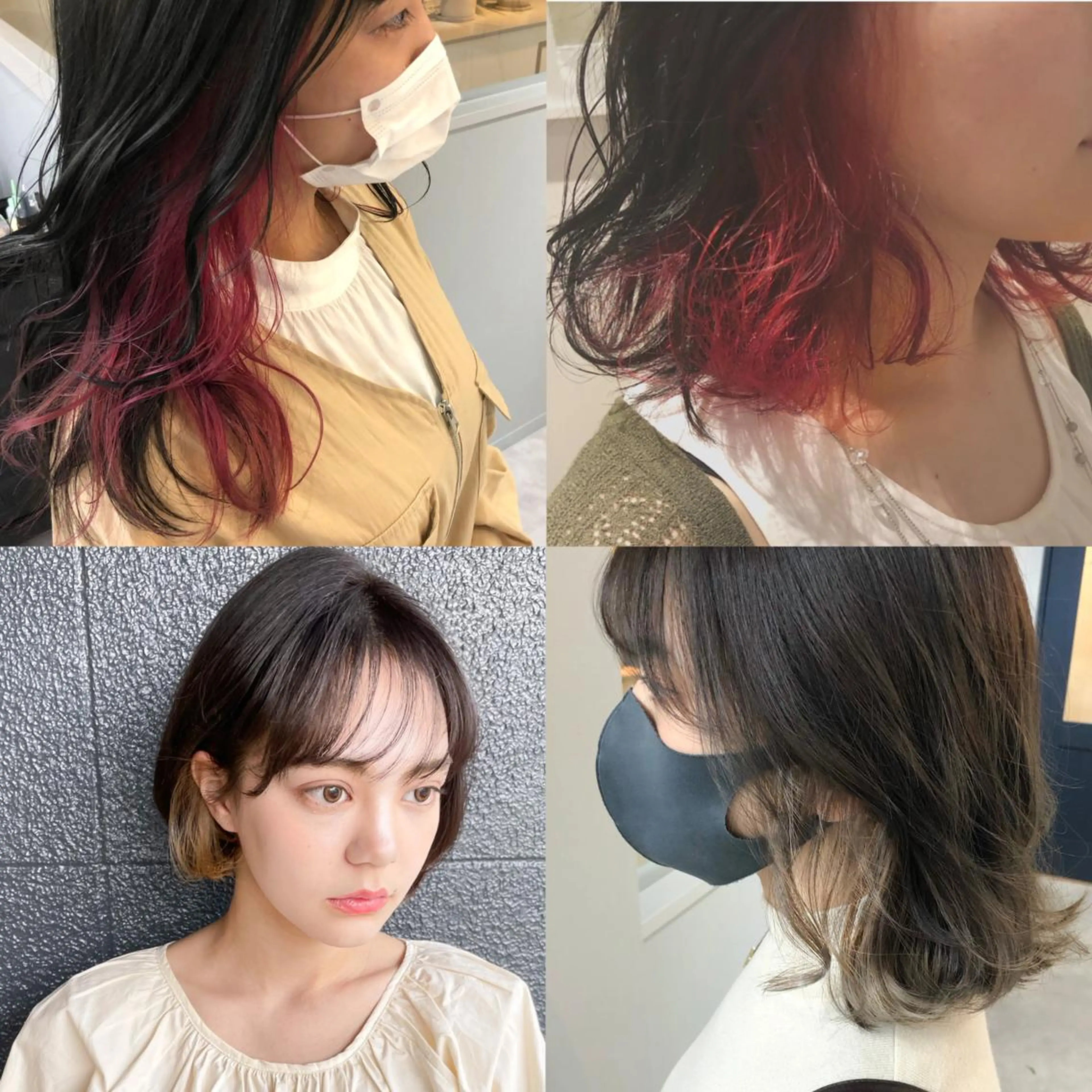 ミディアム カラー ヘアアレンジ cherir髪質改善 パーソナルカラー診断のヘアスタイル
