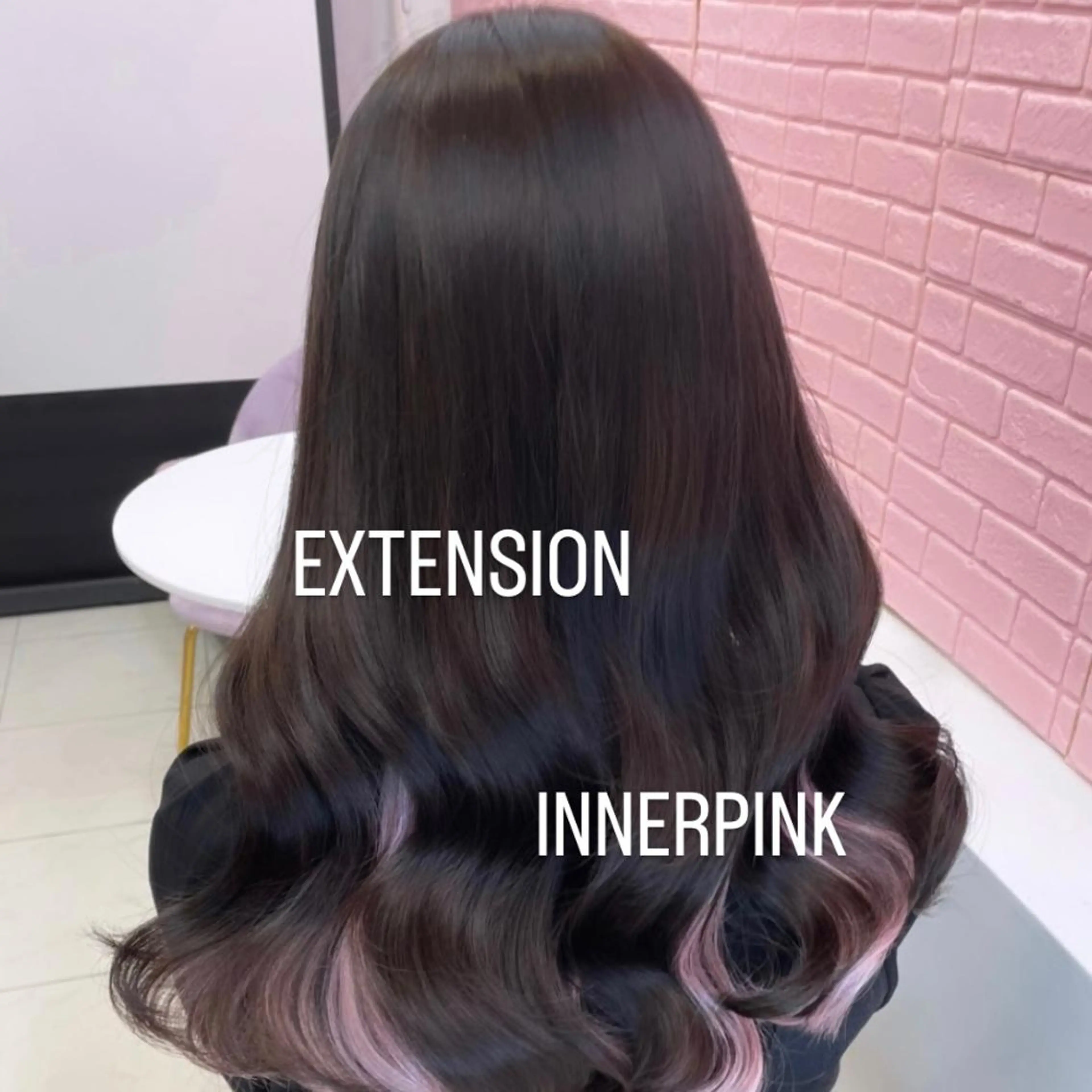 セミロング カラー エクステ エクステ🩵ブリーチ 韓国ヘア🩵KAEのヘアスタイル