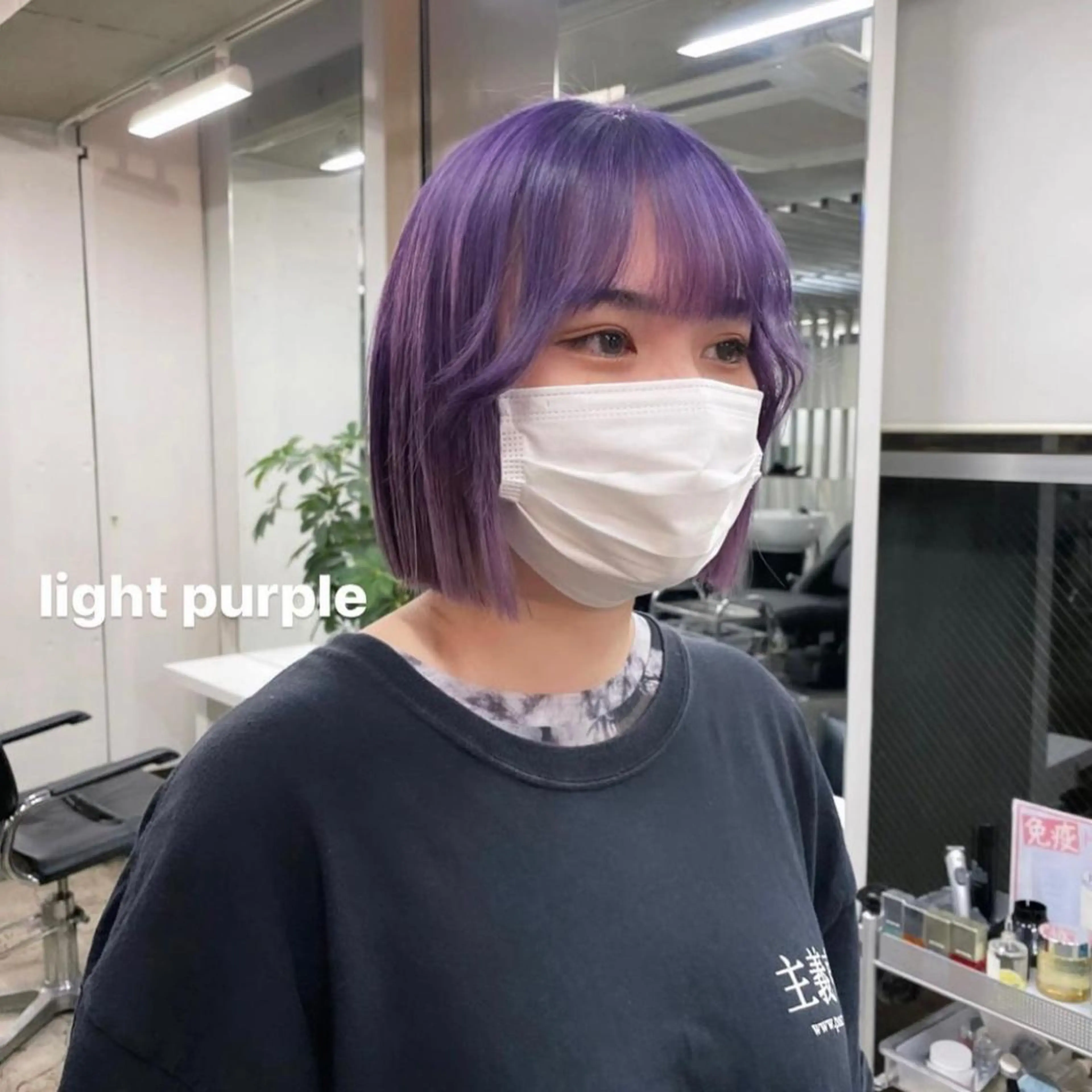 ショート カラー センターパート／マッ シュ／パーマ　あさみのヘアスタイル