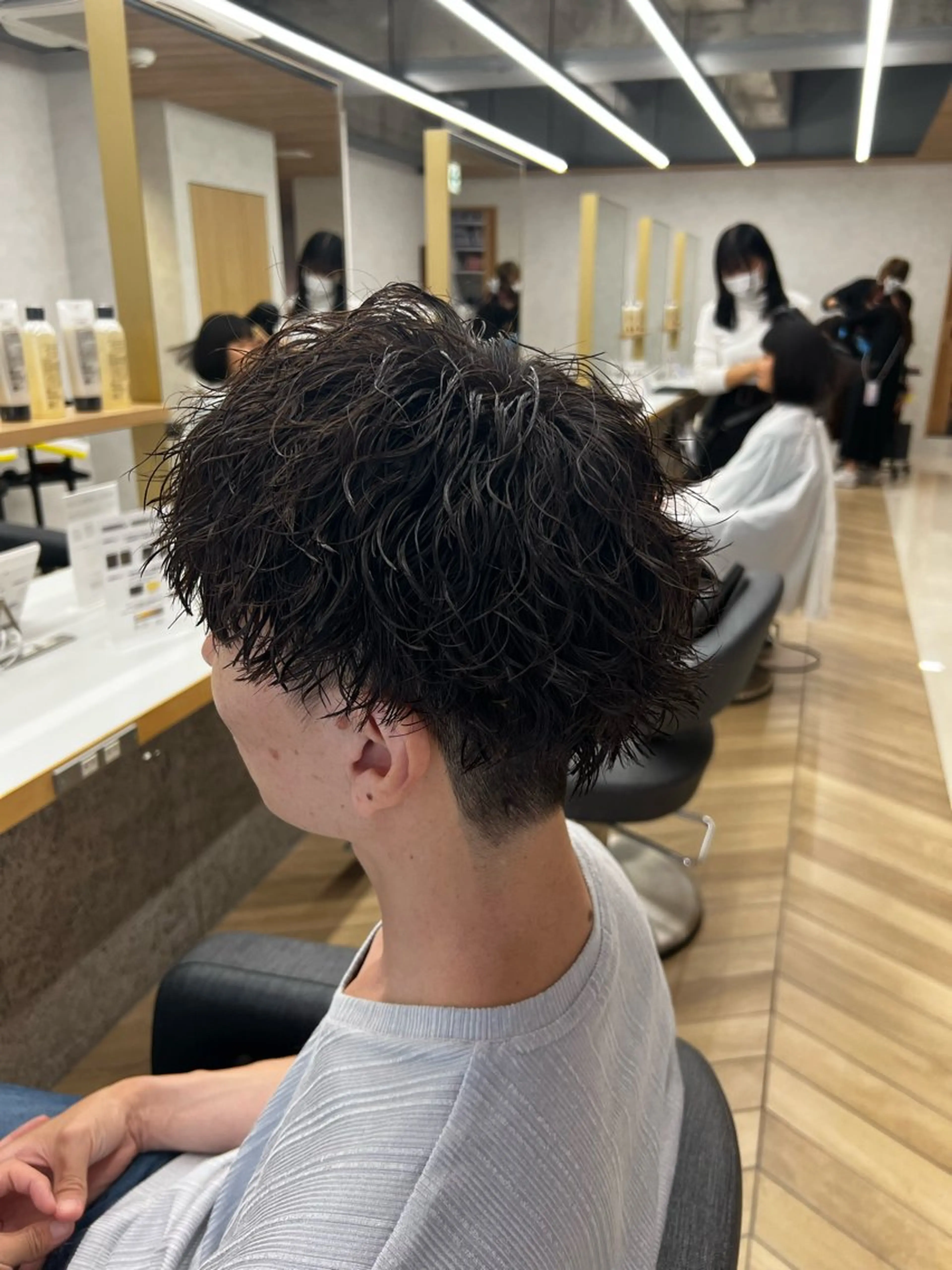 ショート パーマ メンズ カット パーマ トリートメント ヘアセット 🏅メンズ特化 ヤマクラ　タイキのヘアスタイル