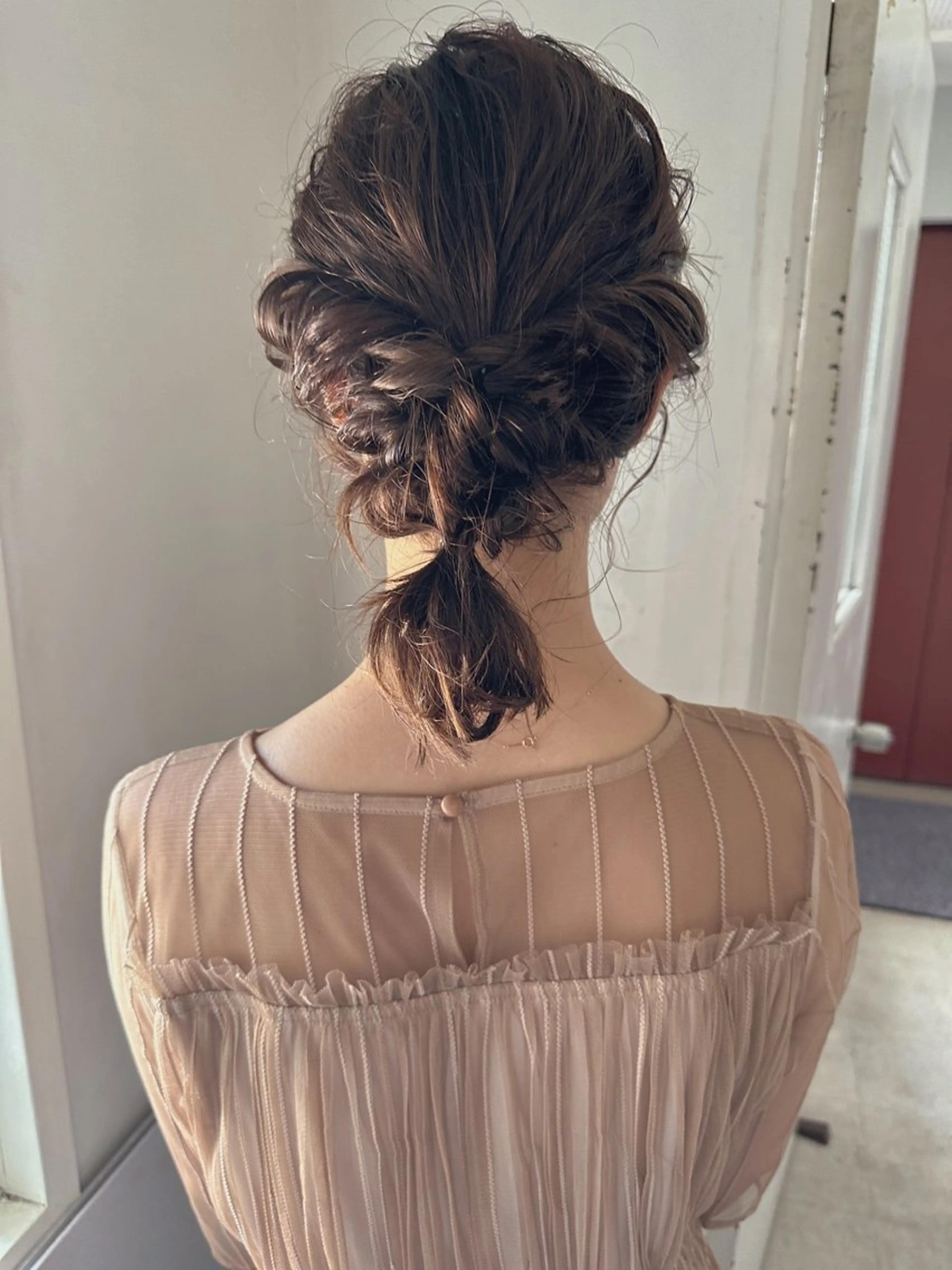 セミロング 宮﨑 あかねのヘアスタイル