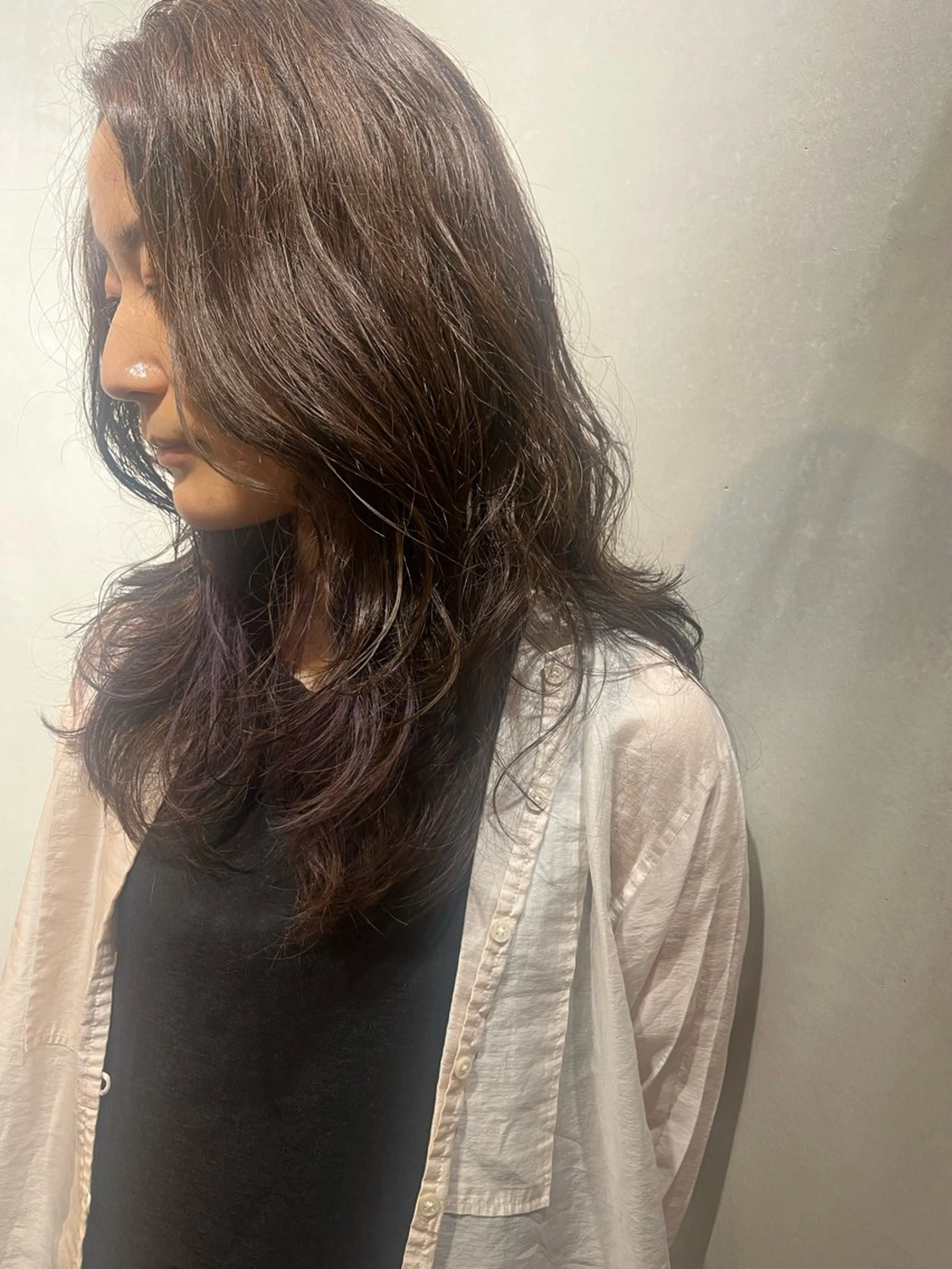 セミロング レイヤーカット Uo/似合わせパーマ /髪質改善/四条烏丸のヘアスタイル