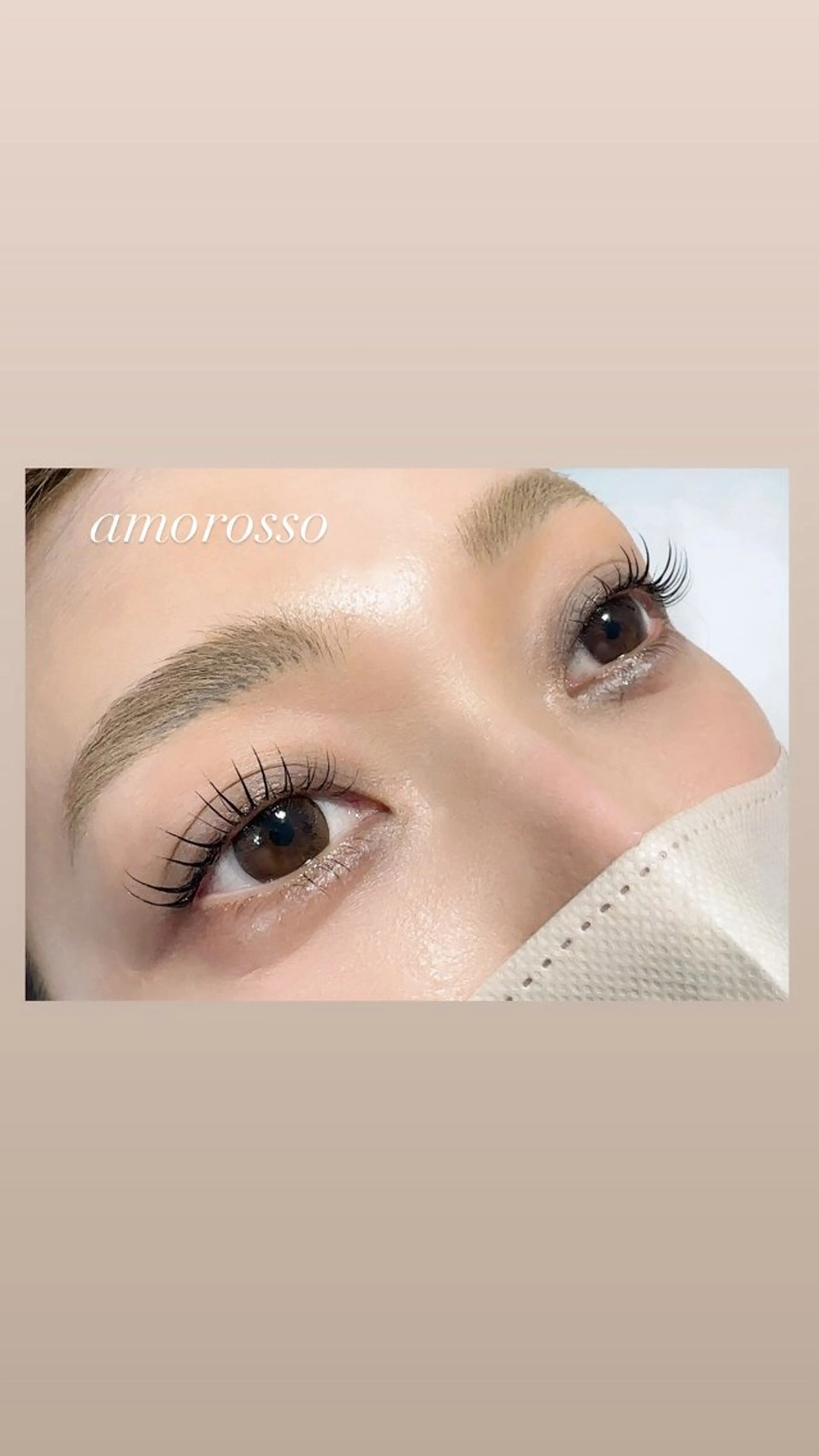 マツエク・マツパ ケラチンラッシュリフト 下まつげエクステ 一重×まつ毛パーマ マツエク アモロッソ 🐻Miiのマツエク・マツパデザイン