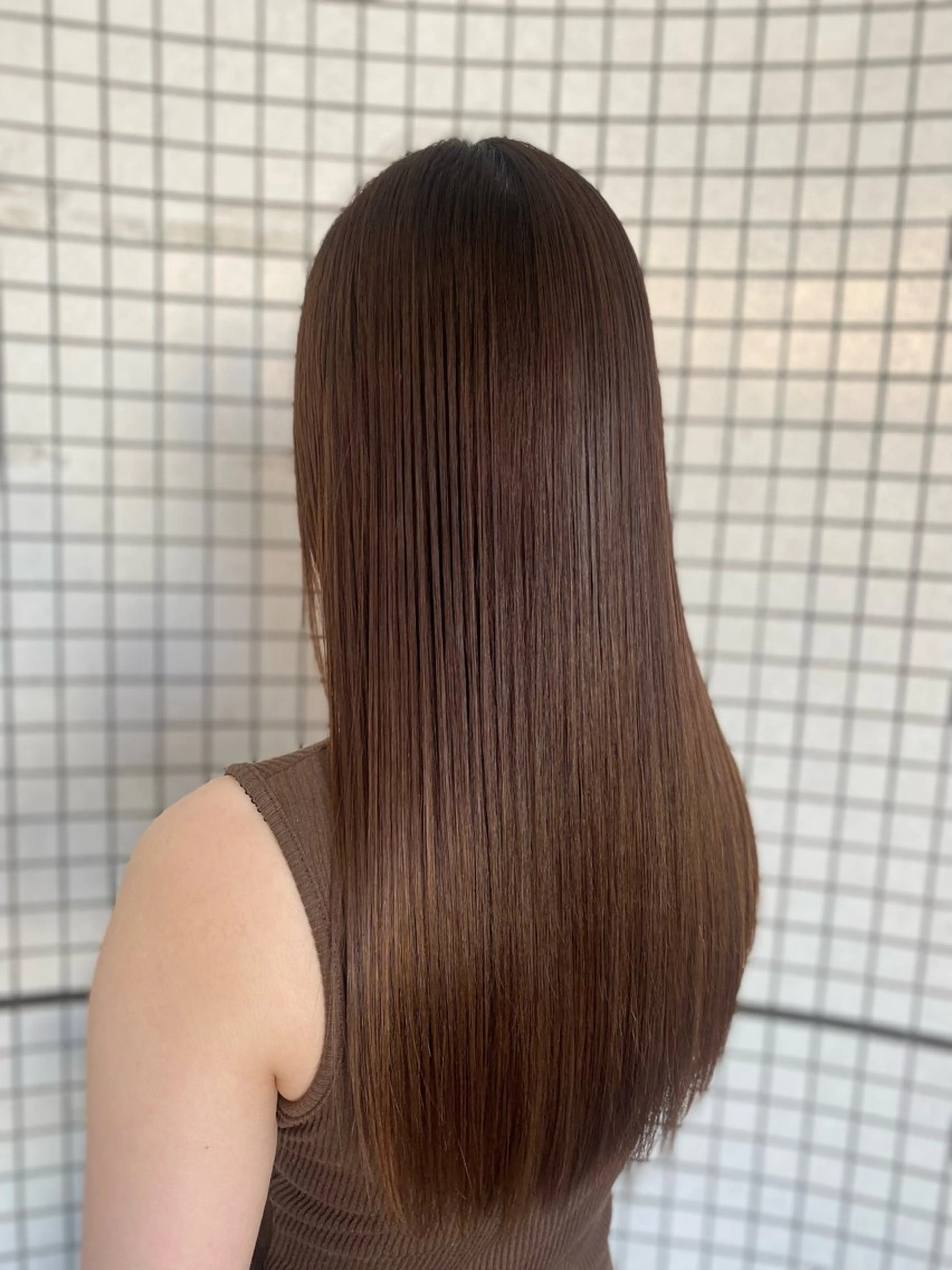 ロング 髪質改善 トリートメント 飯富 信二のヘアスタイル