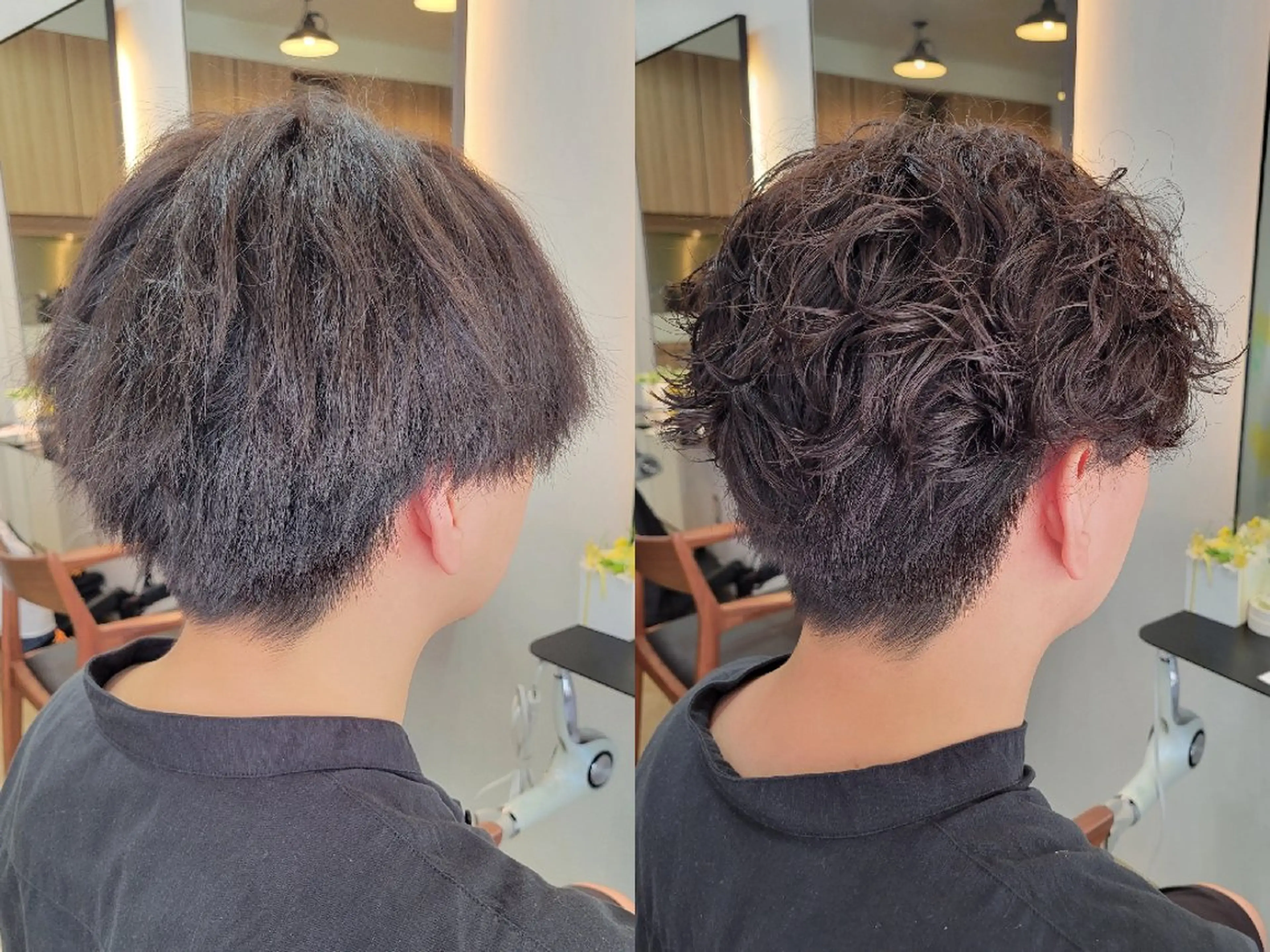 ショート パーマ メンズ メンズパーマ カット パーマ 野村 果音(カノン)のヘアスタイル