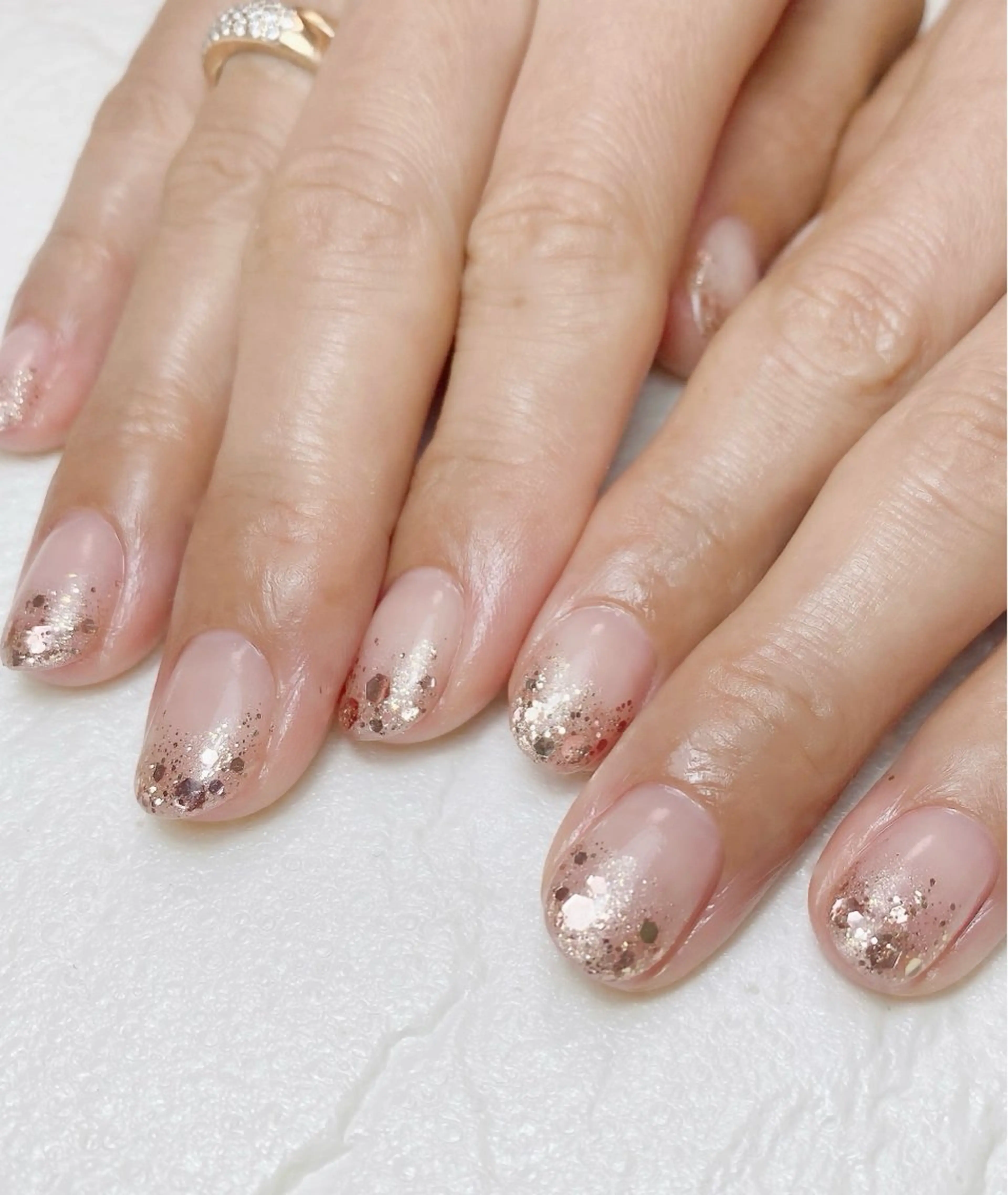 ネイル キラキラネイル オフィスネイル Nail Salon K 🧸美爪育成のネイルデザイン