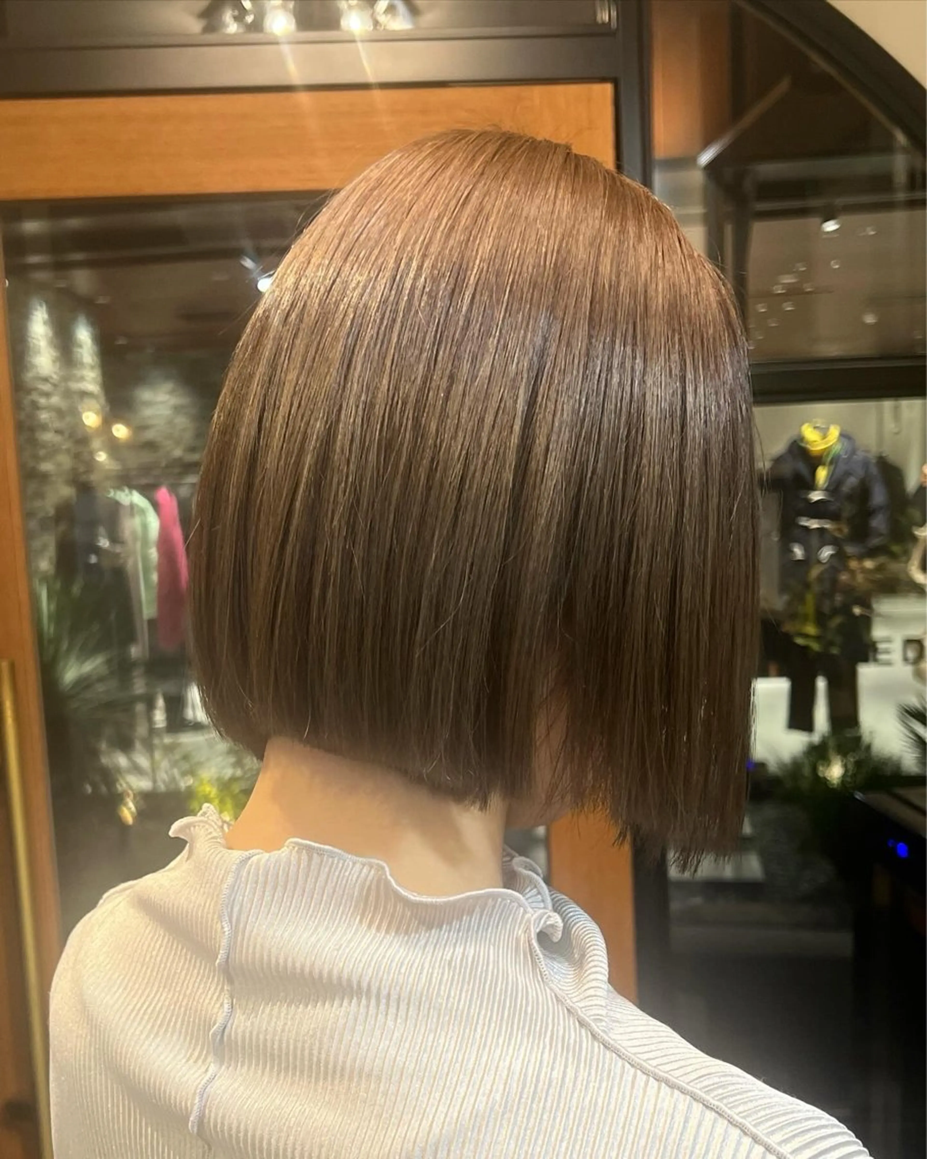 ショート カラー ベージュカラー ヘーゼル ボブ 神戸ボブ✂️ ioe三宮/田 伸佳のヘアスタイル