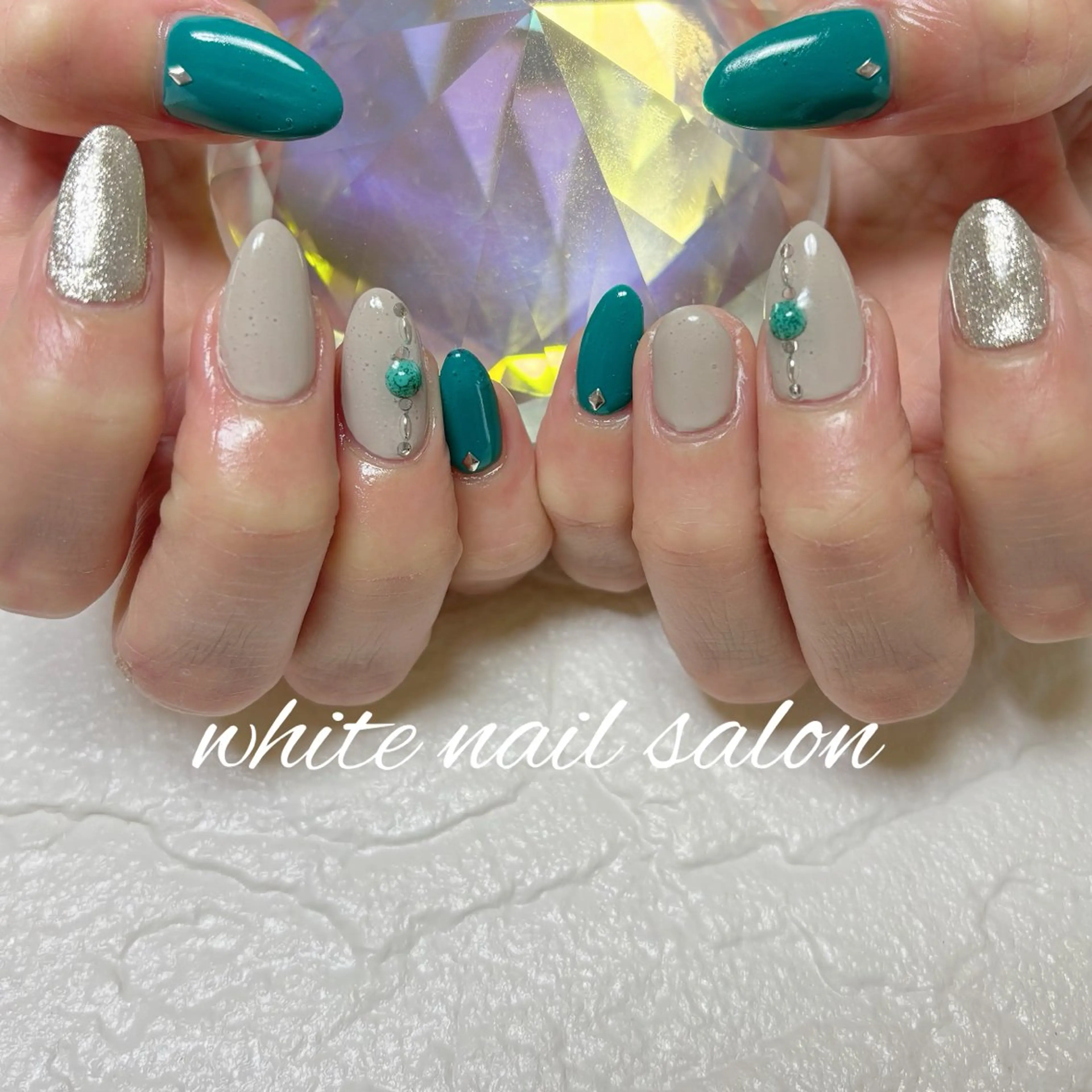 ネイル フットネイル ハンドネイル white nail salonのネイルデザイン