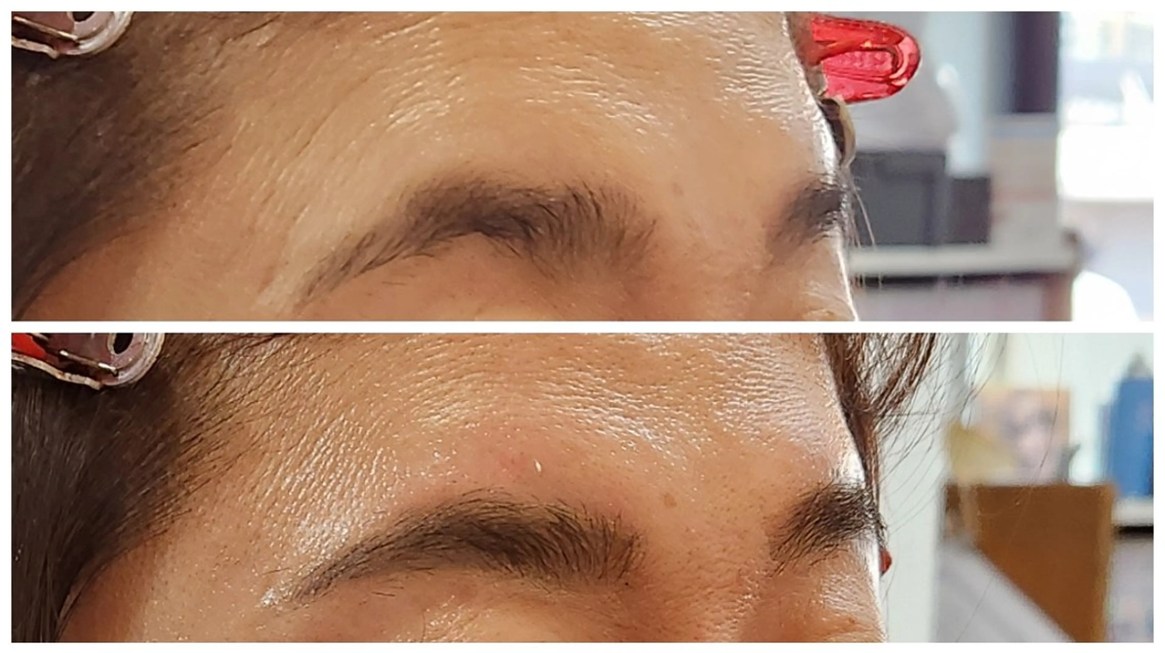 アイブロウ 眉毛ワックス脱毛 ユウナ/眉ワックス /メンズカットモデルのヘアスタイル