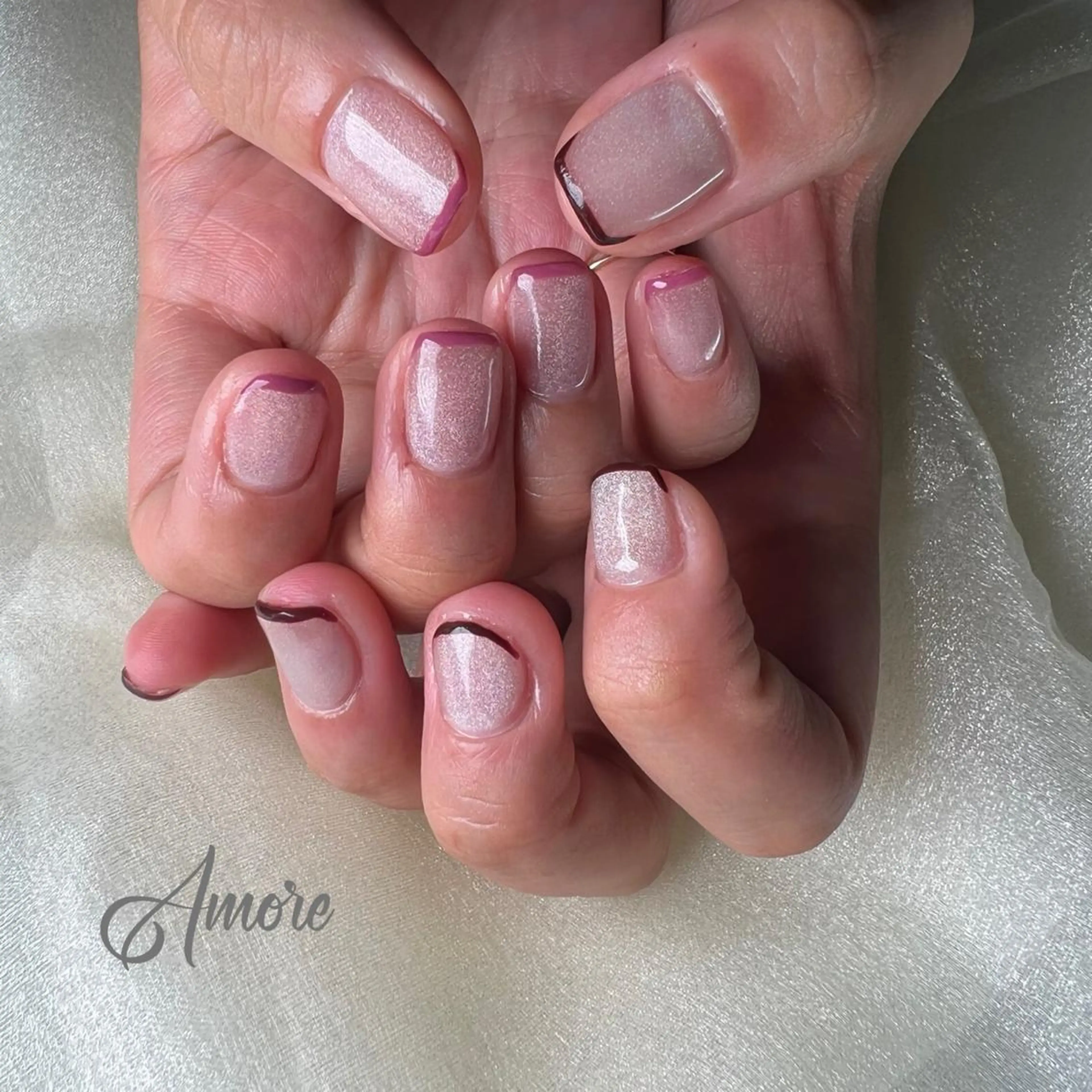 ネイル ジェルネイル 氷ネイル・うるうるネイル マグネットネイル ミラーネイル ニュアンスネイル You kyehwaのネイルデザイン