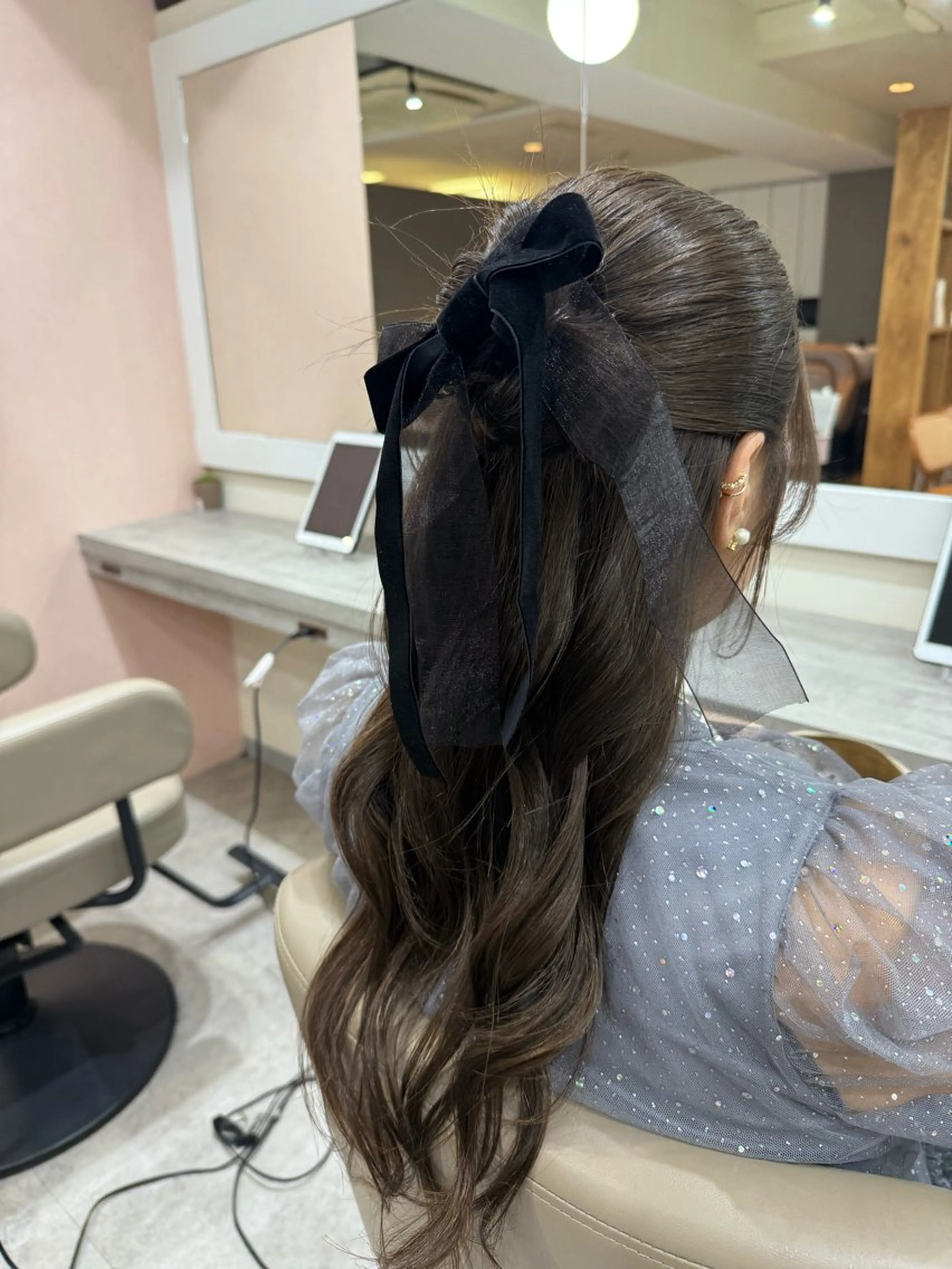 ロング ヘアアレンジ ヘアセット 韓国風パーマ/ヘア セット/店長みづきのヘアスタイル