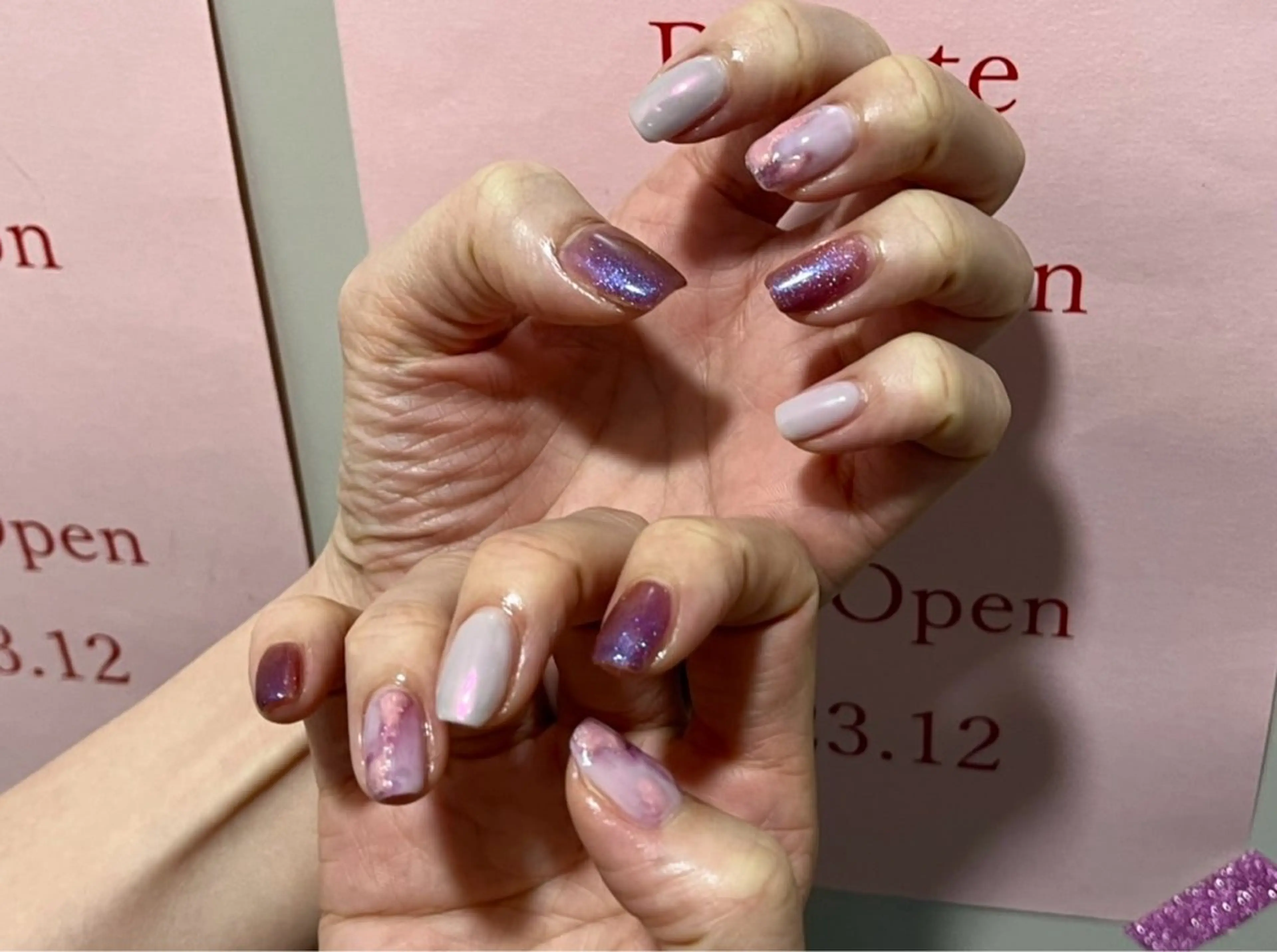 カラー NailByua 武蔵新城徒歩4分のネイルデザイン