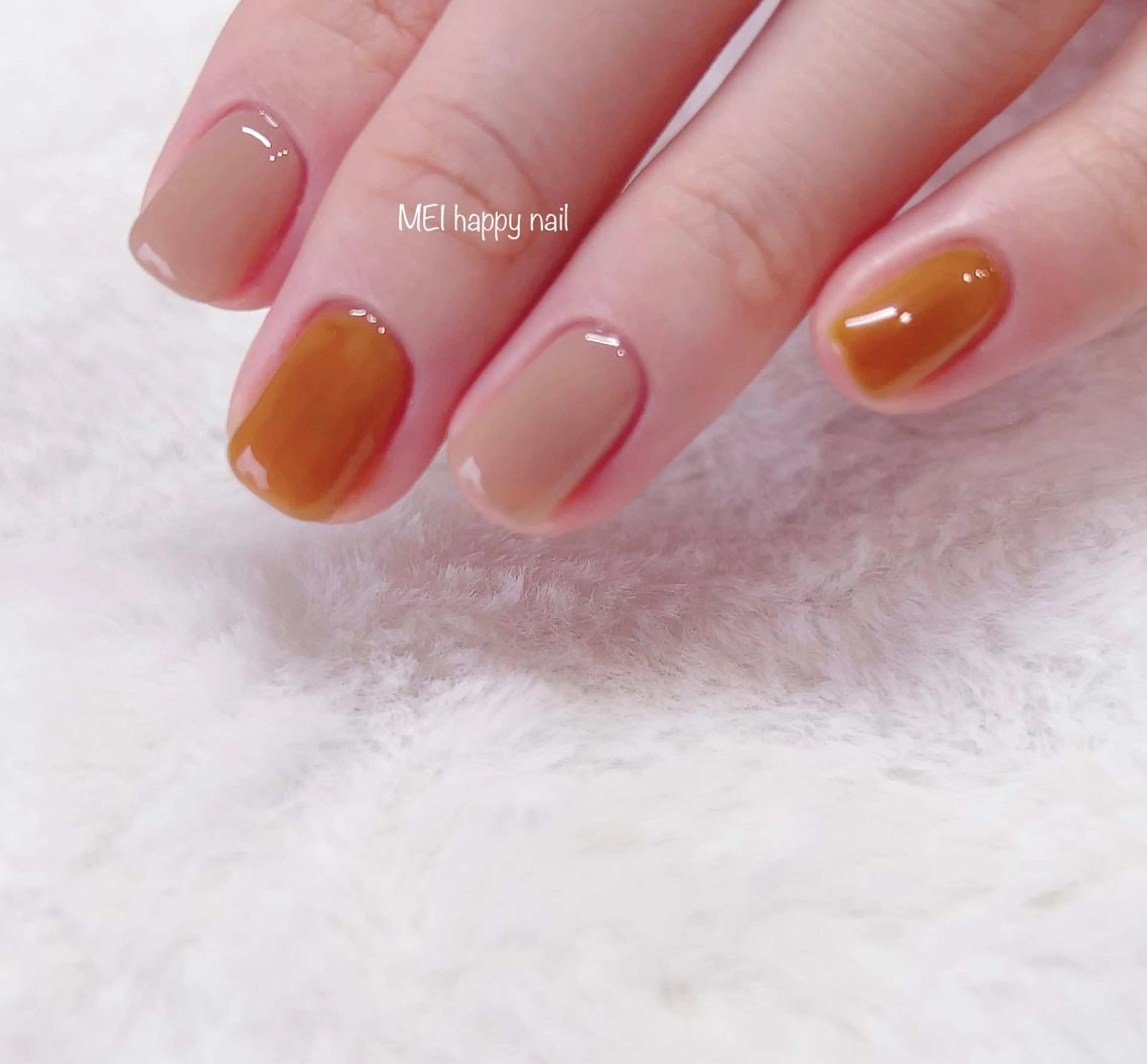 ネイル 北浦和 自爪育成ケアのネイルデザイン