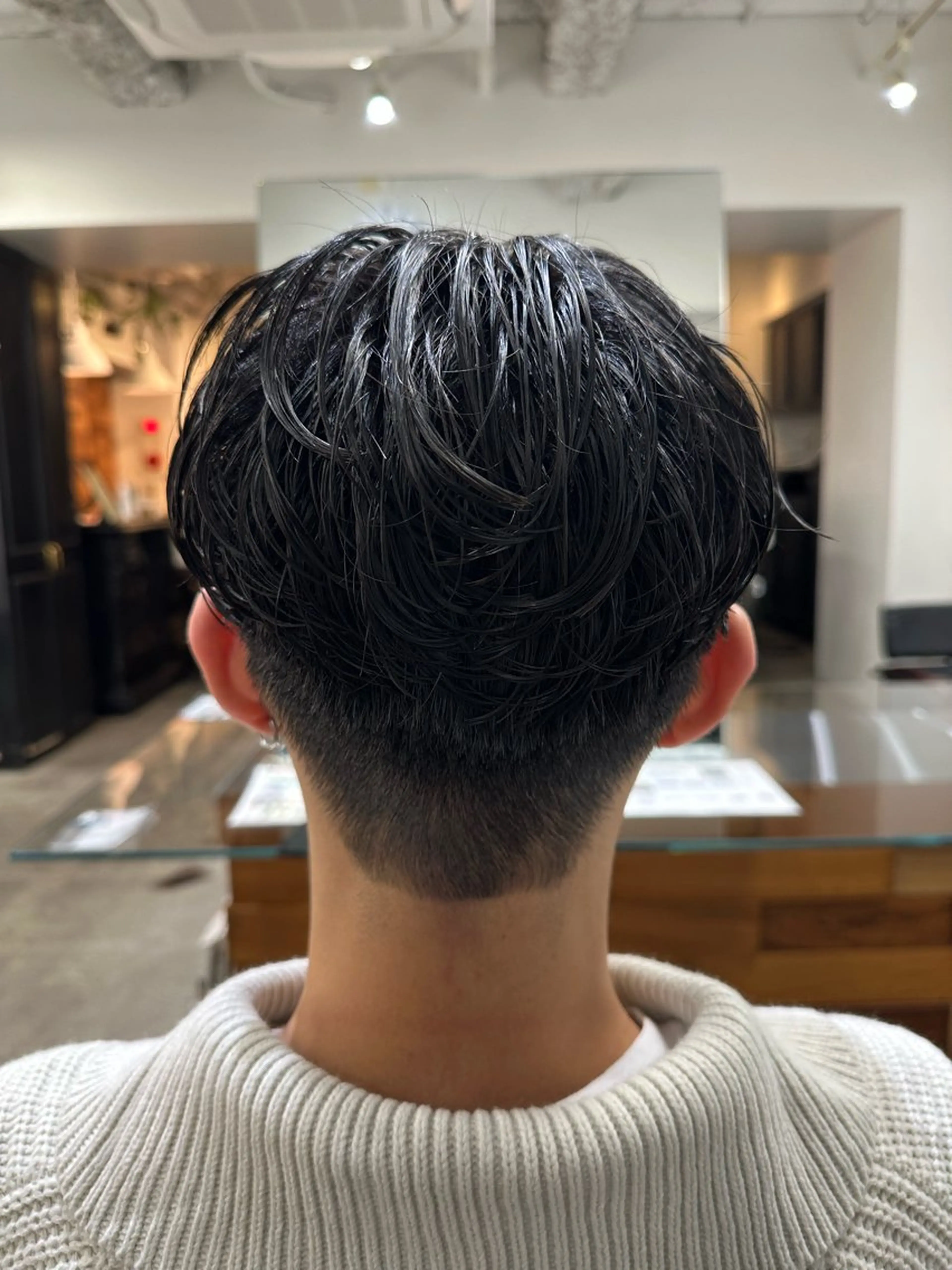 ショート パーマ メンズ カット パーマ トリートメント ボブ/レイヤー/透明 感カラー/Dai🌿のヘアスタイル