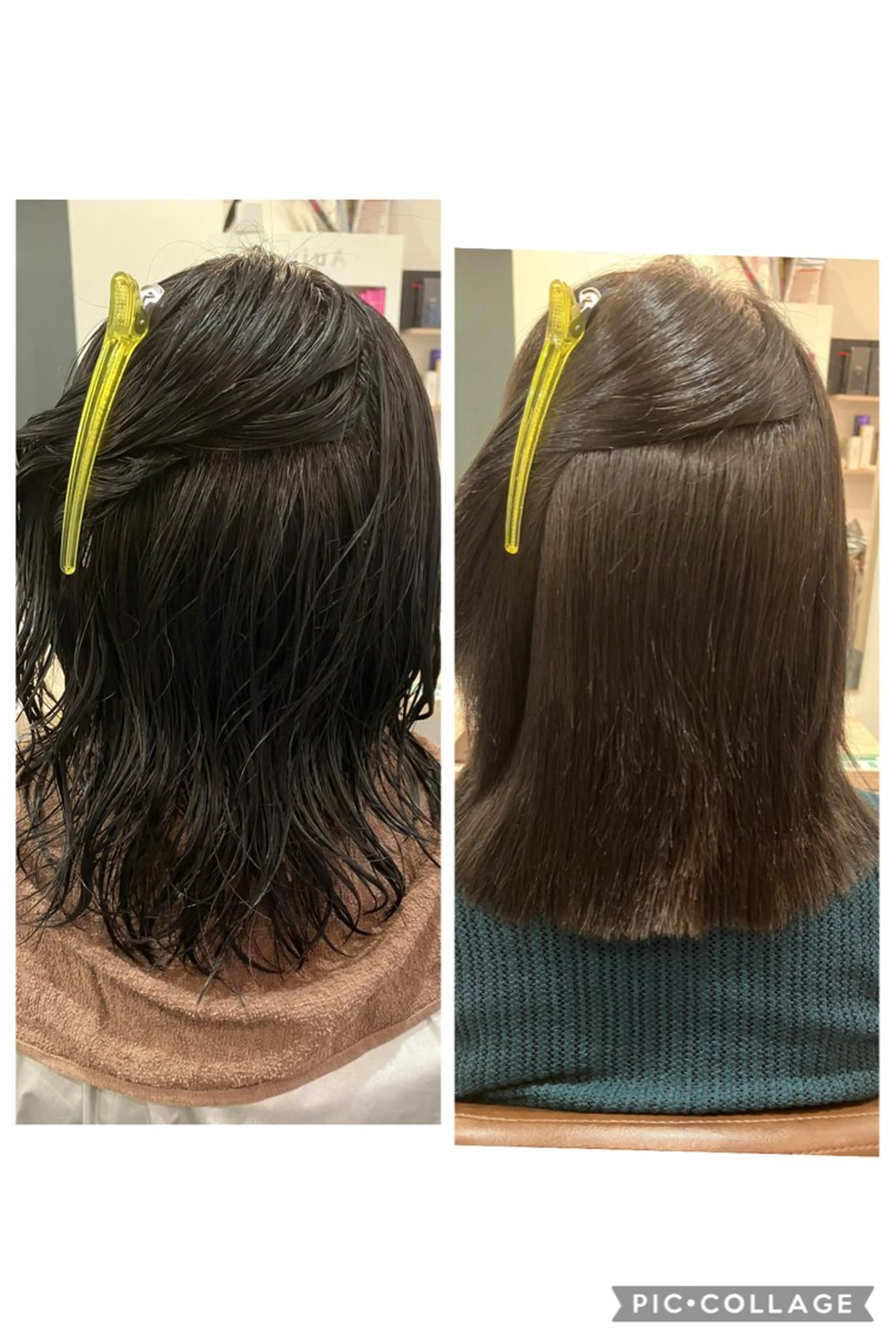 ミディアム カラー パーマ ブリーチ 髪質改善 縮毛矯正 ブリーチ&ストレート 長谷川勇人のヘアスタイル