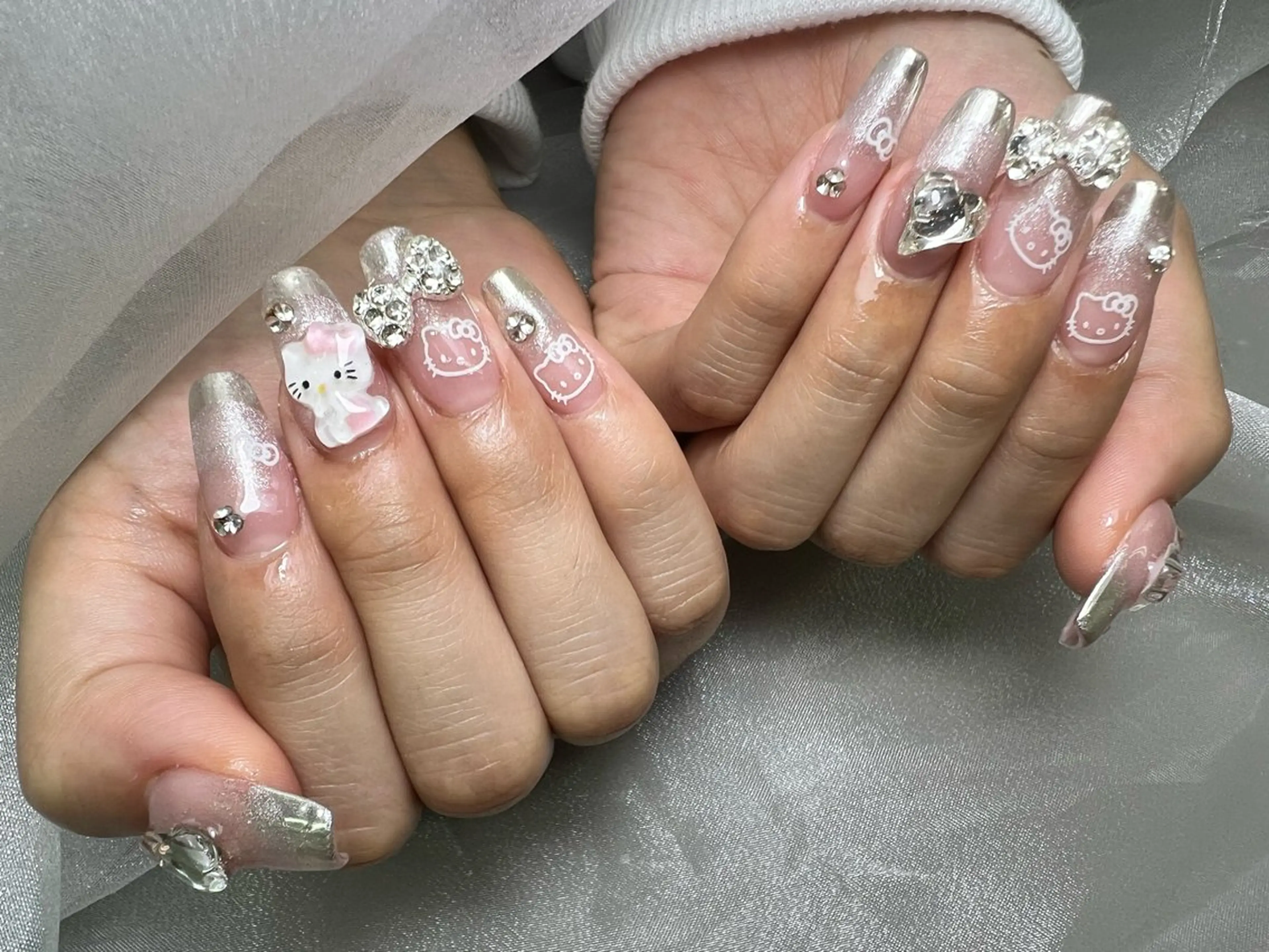 ネイル ハンドネイル Mana‪ ‪·͜· ❤︎‬のネイルデザイン