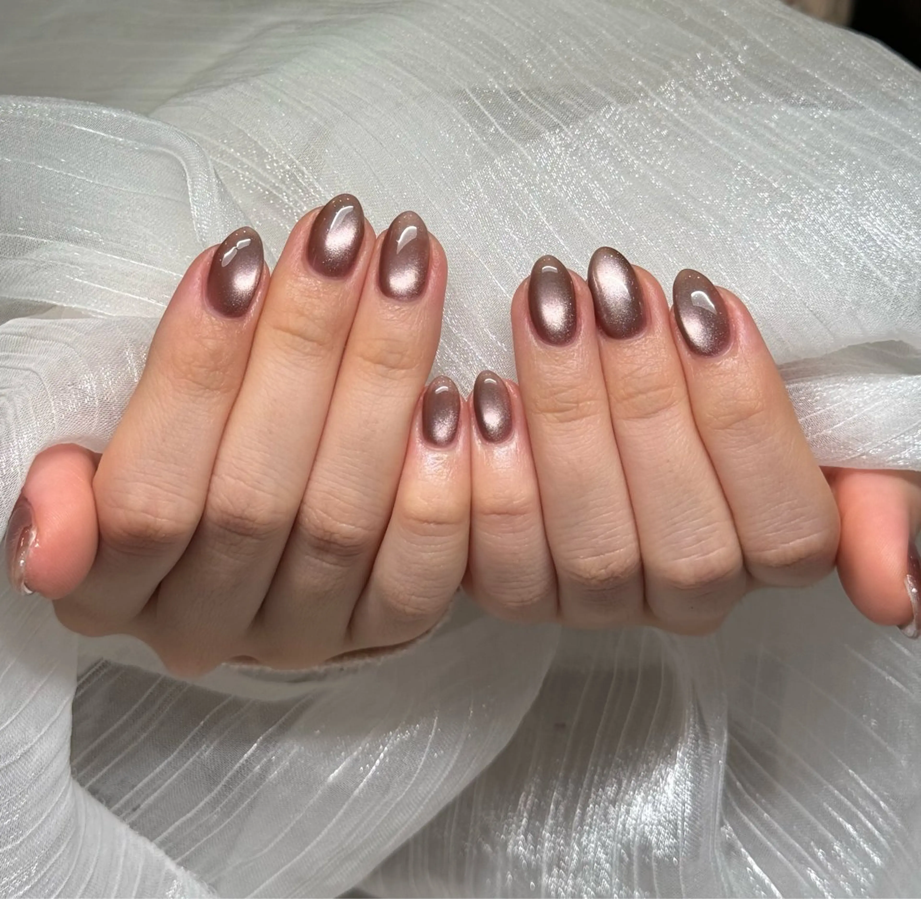 ネイル チークネイル フレンチネイル 韓国ネイル マグネットネイル ミラーネイル ハンドネイル MILO 168 池袋のネイルデザイン