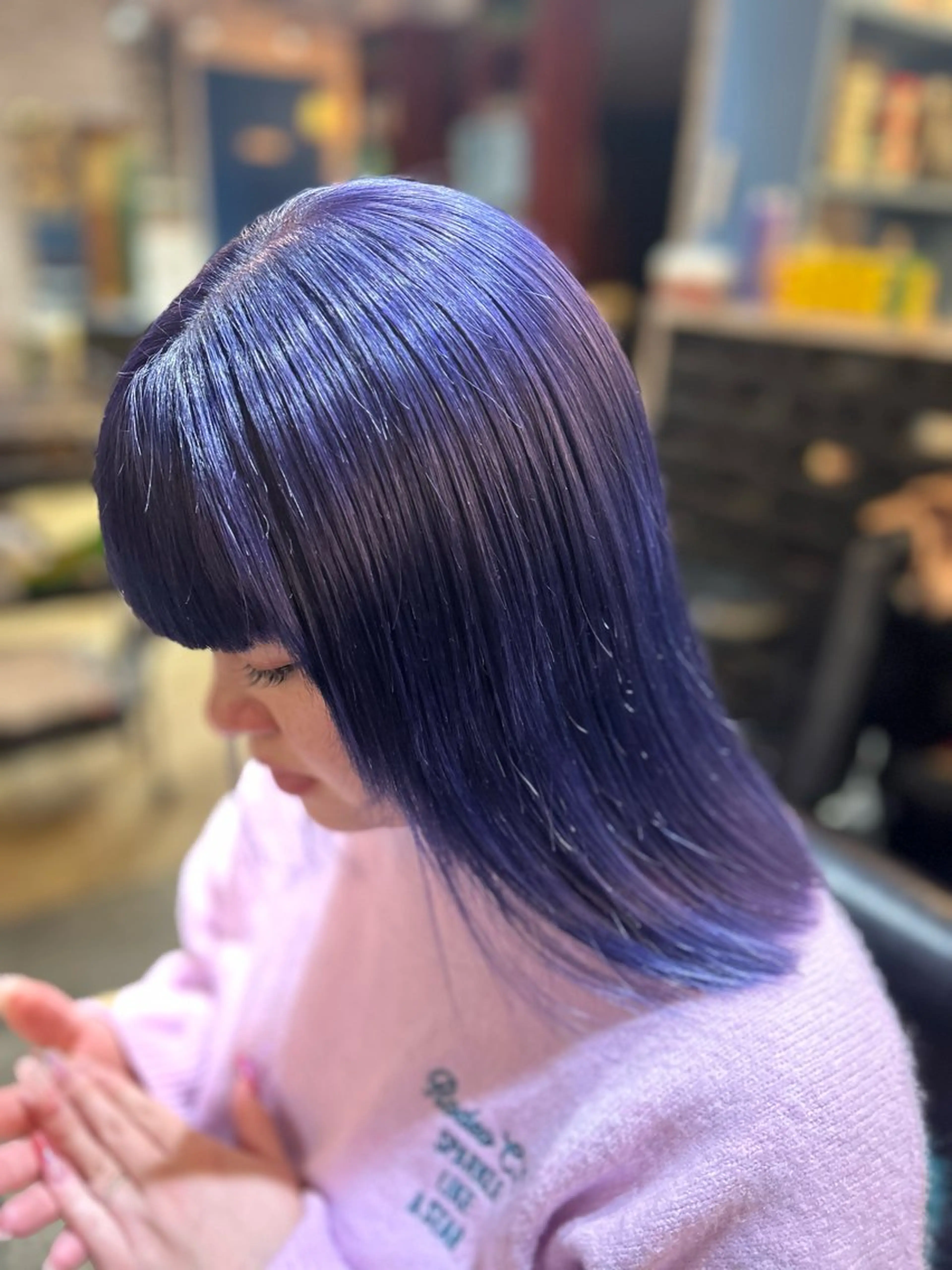 ミディアム 園田 彩音のヘアスタイル