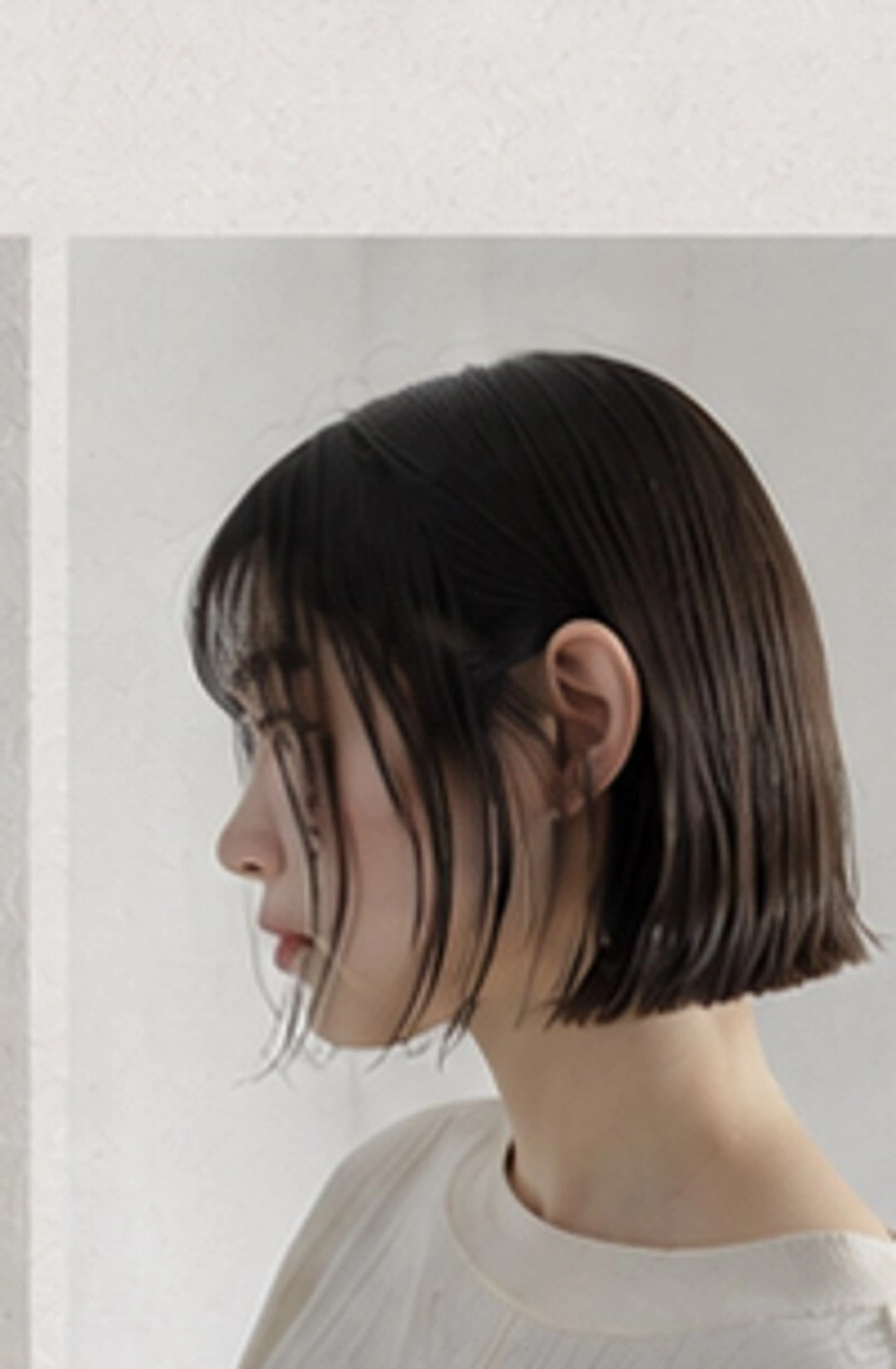 ミディアム 切りっぱなしボブ/ カット/ゆうすけのヘアスタイル