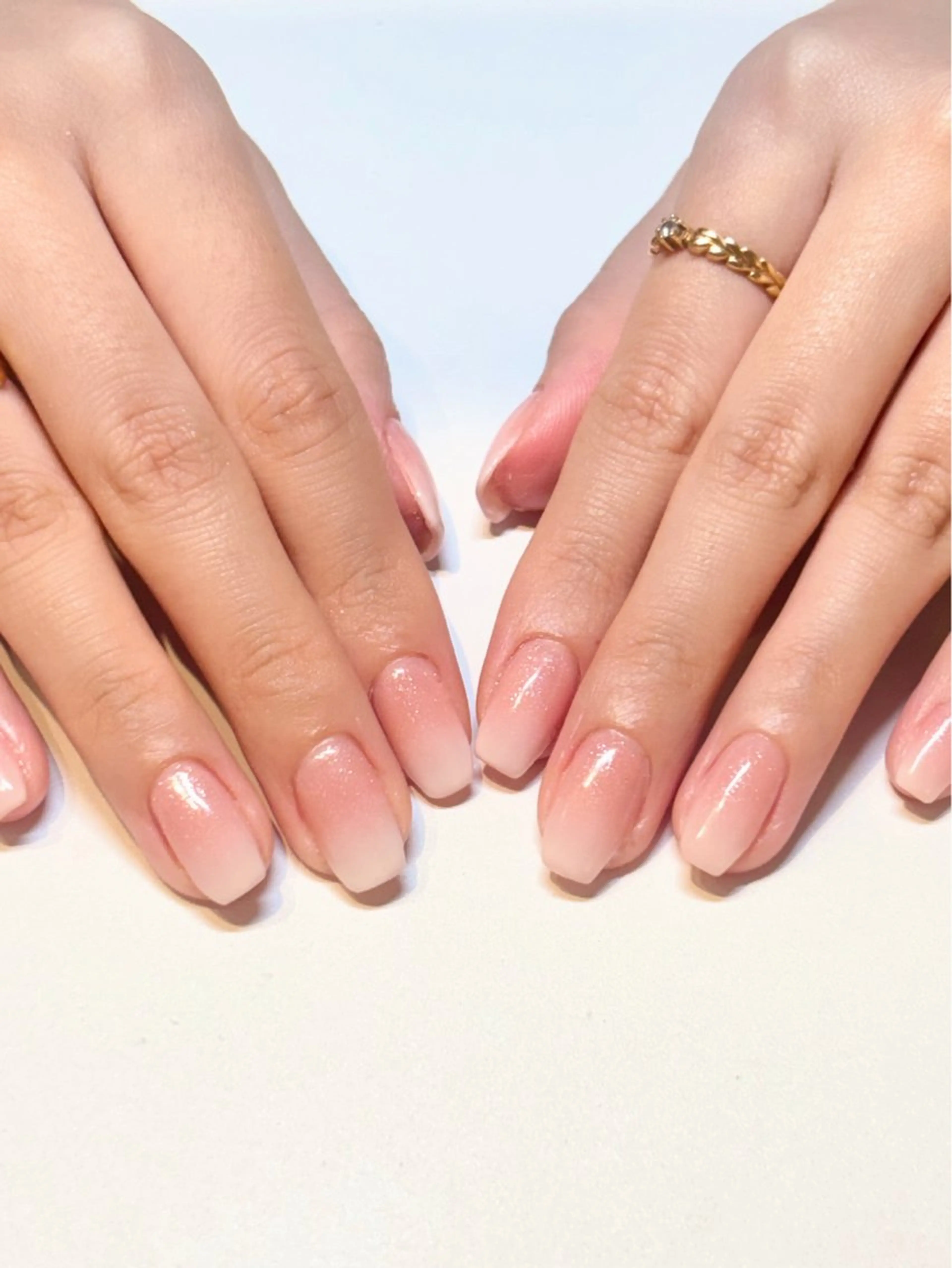 ネイル ラメ(グリッター) ピンク miyu 🐰のネイルデザイン